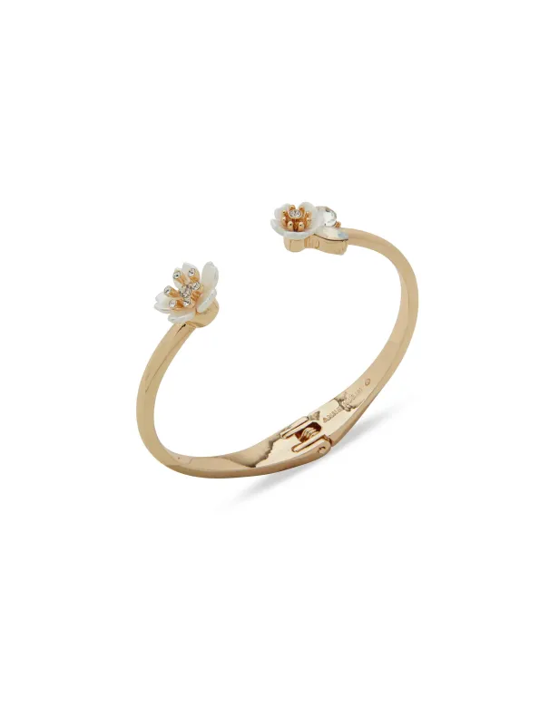 Flower & Crystal Stationed Bracelet sold by Anne Klein