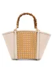 Caining Bamboo Handle Tote with Convertible Strap sold by Anne Klein