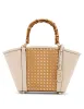 Caining Bamboo Handle Tote with Convertible Strap sold by Anne Klein