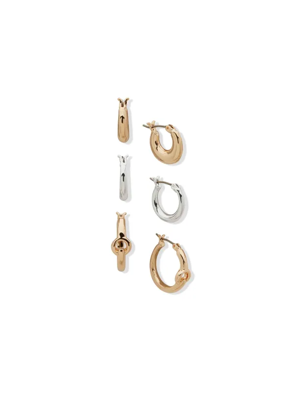 Oval Hoop Trio Set sold by Anne Klein