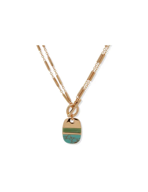 2-In-1 Pendant Toggle Necklace sold by Anne Klein