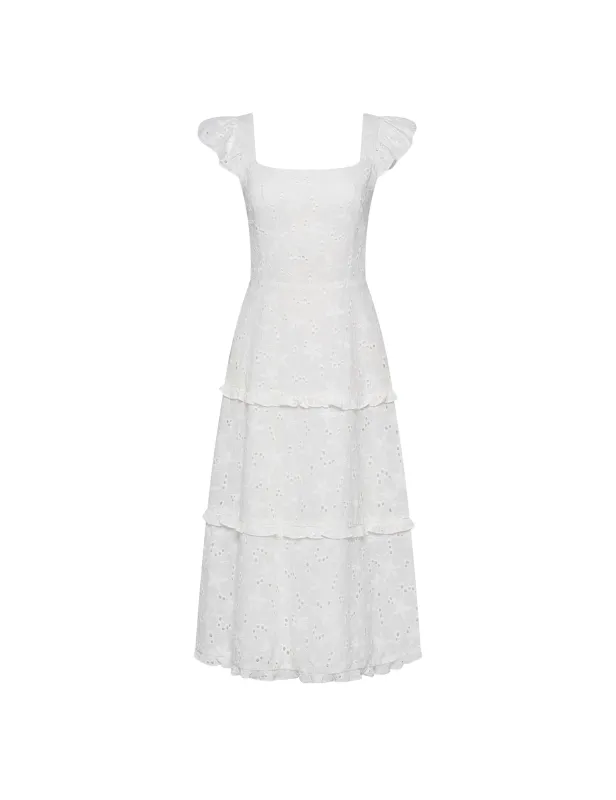 Scoop Neck Tiered Midi Dress sold by Anne Klein