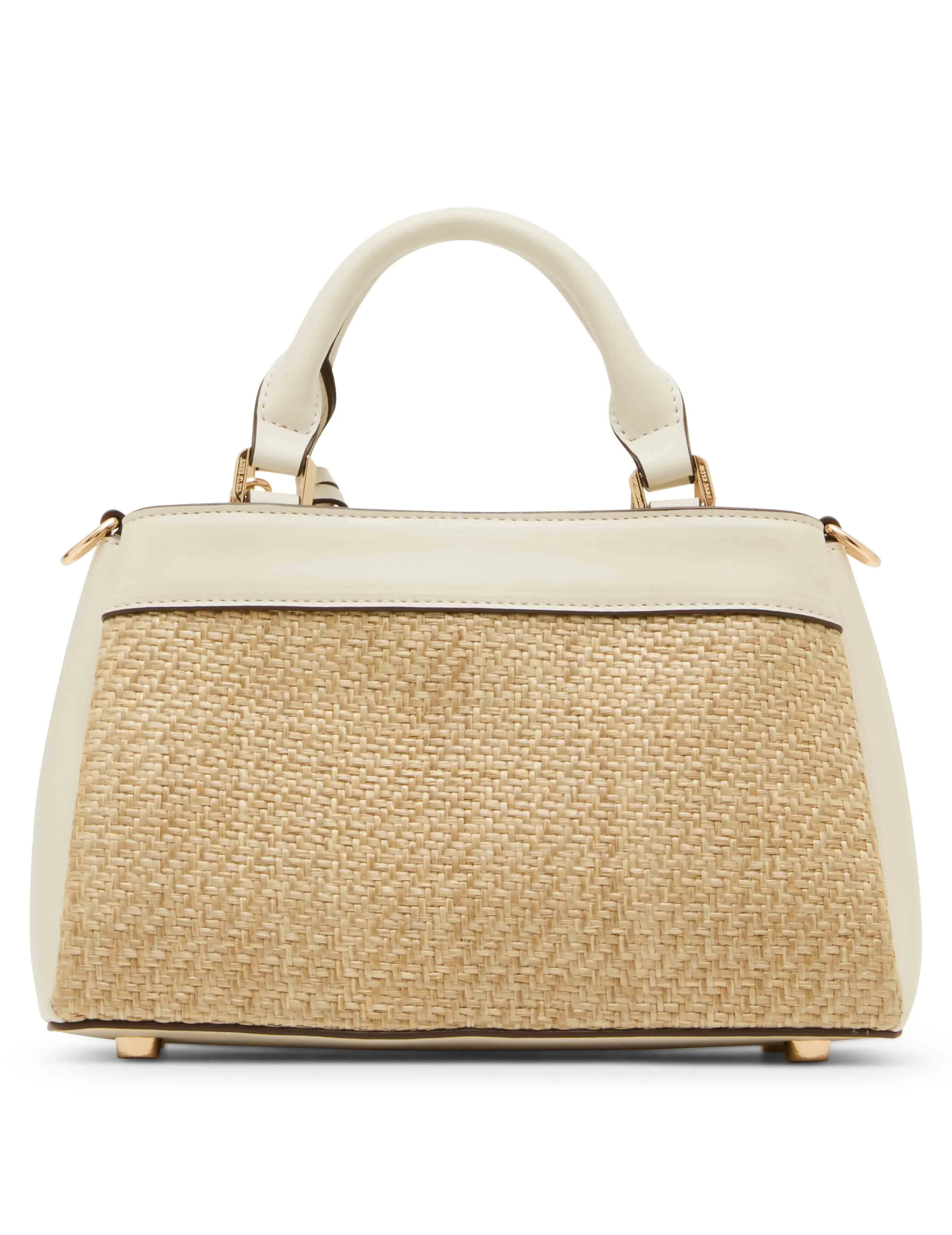 Small Straw Satchel with Convertible Strap sold by Anne Klein product image thumbnail 3