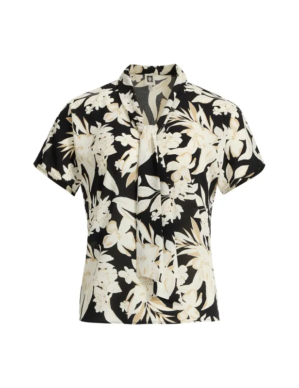 Dolman Sleeve Blouse with Tie Neck sold by Anne Klein