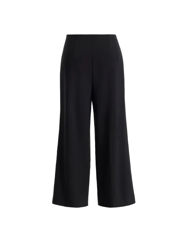 High Rise Double Dart Wide Leg Crop Pant sold by Anne Klein