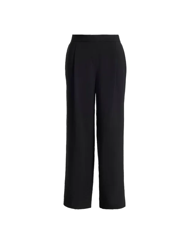 Pull-On Pleat Front Wide Leg Ankle Pant sold by Anne Klein