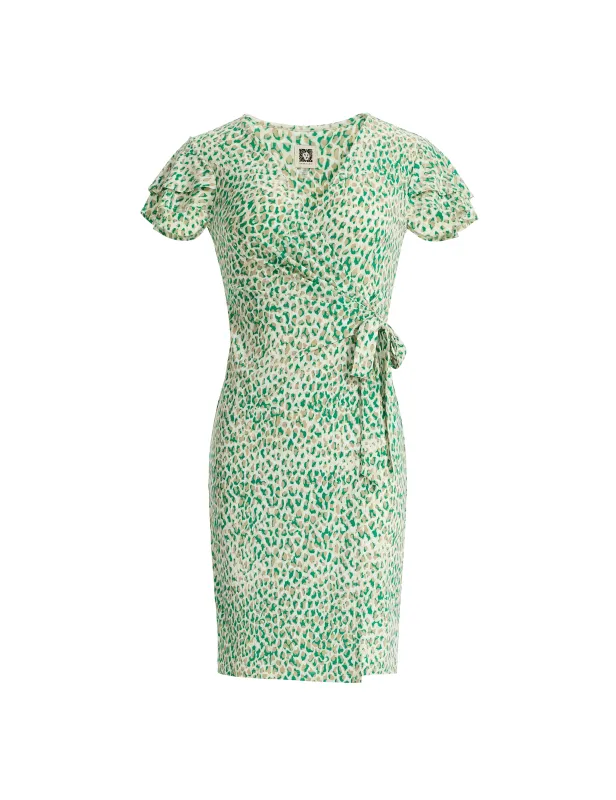 Flutter Sleeve Classic Wrap Dress made by Kasper