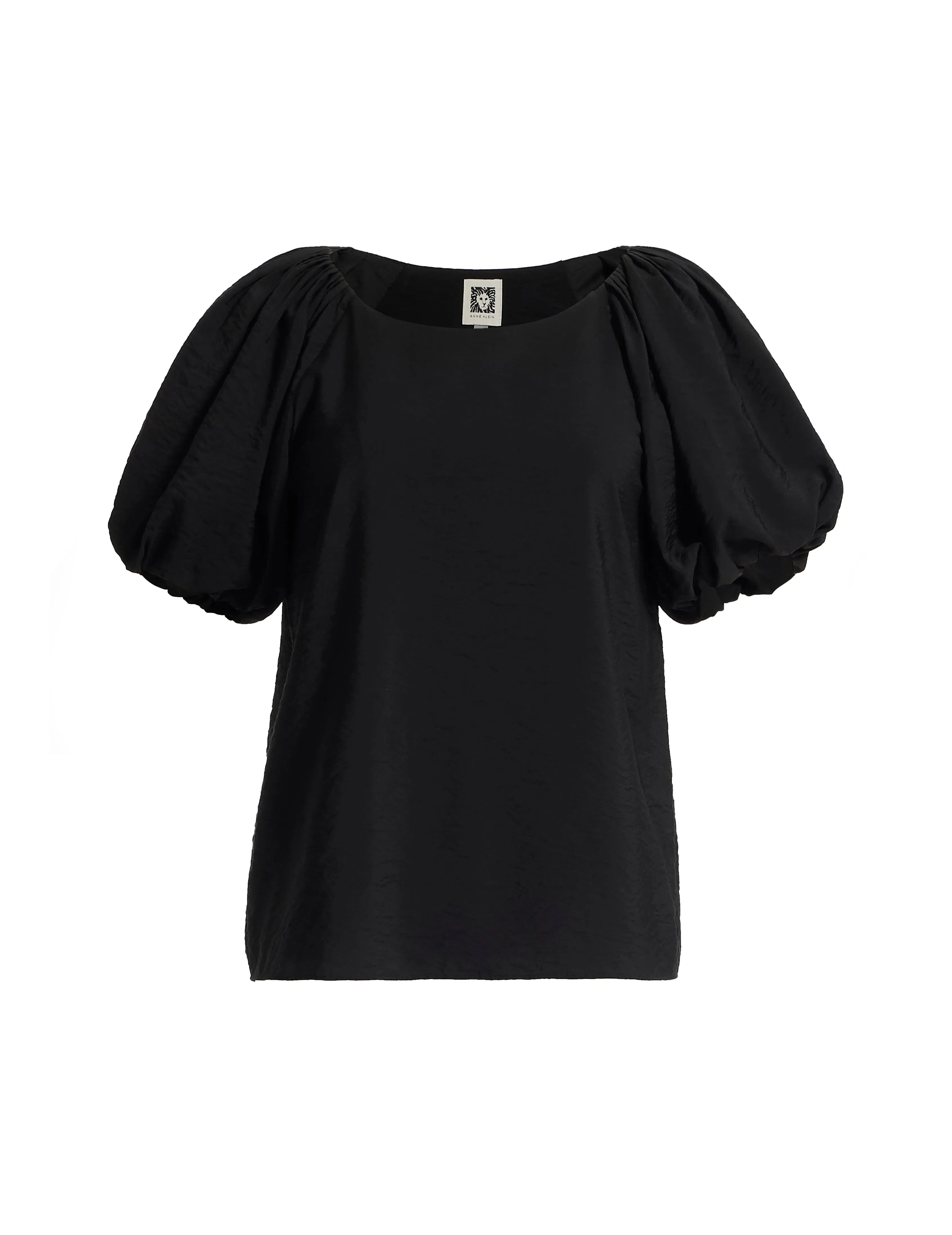 Bubble Sleeve Scoop Neck Blouse sold by Anne Klein