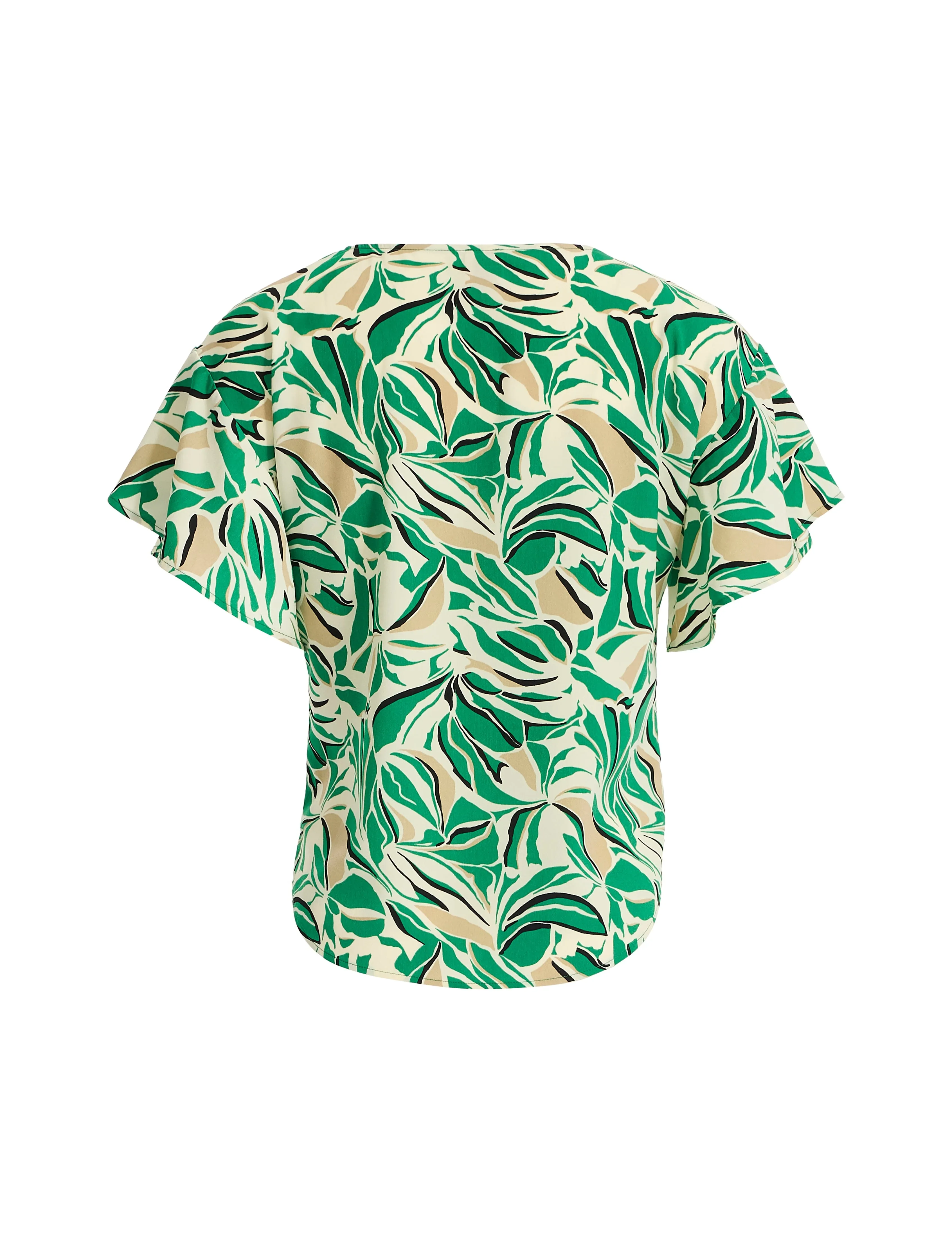 Bateau Neck Flutter Sleeve Blouse sold by Anne Klein product image thumbnail 2