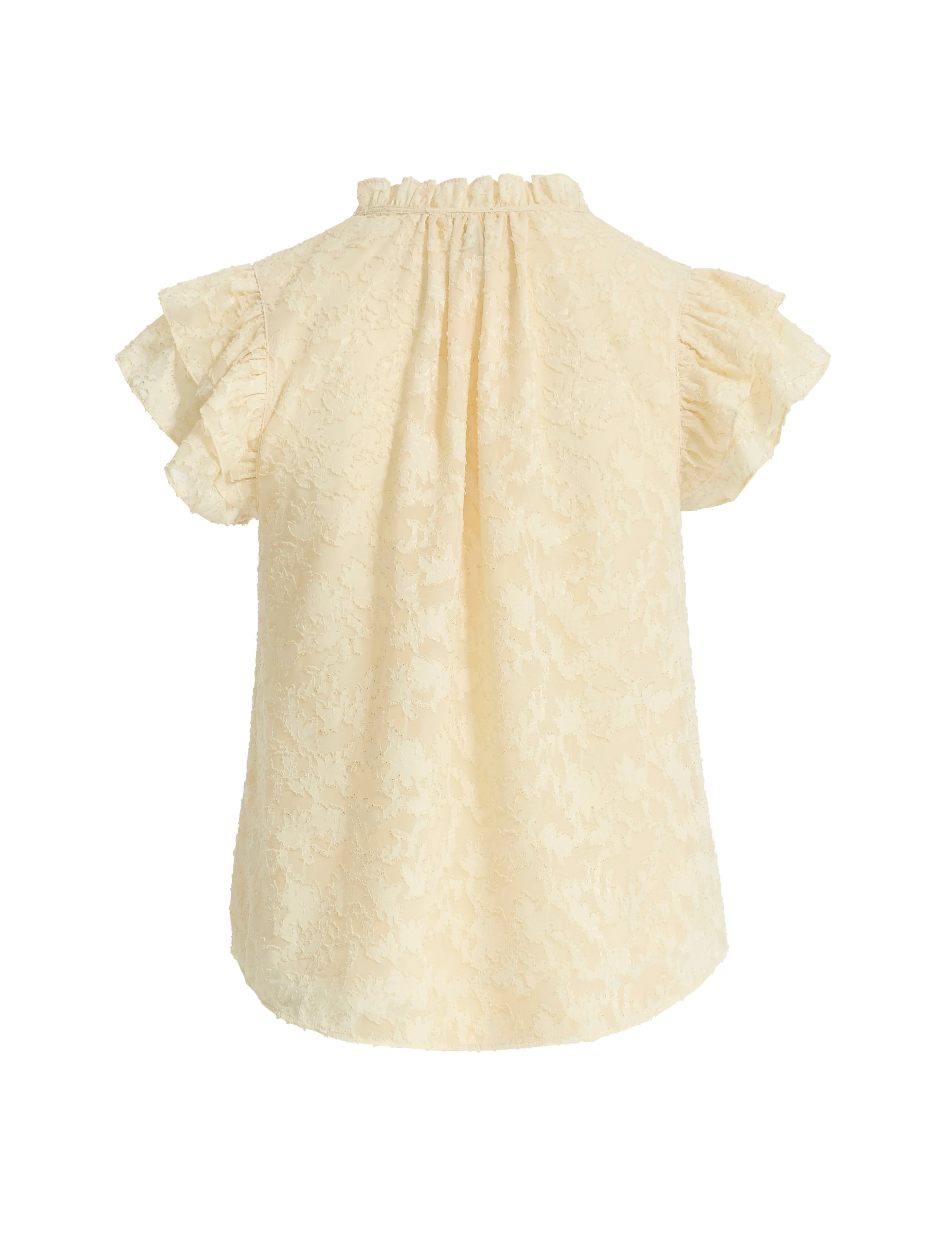 Ruffle Sleeve Tie Blouse sold by Anne Klein product image thumbnail 2