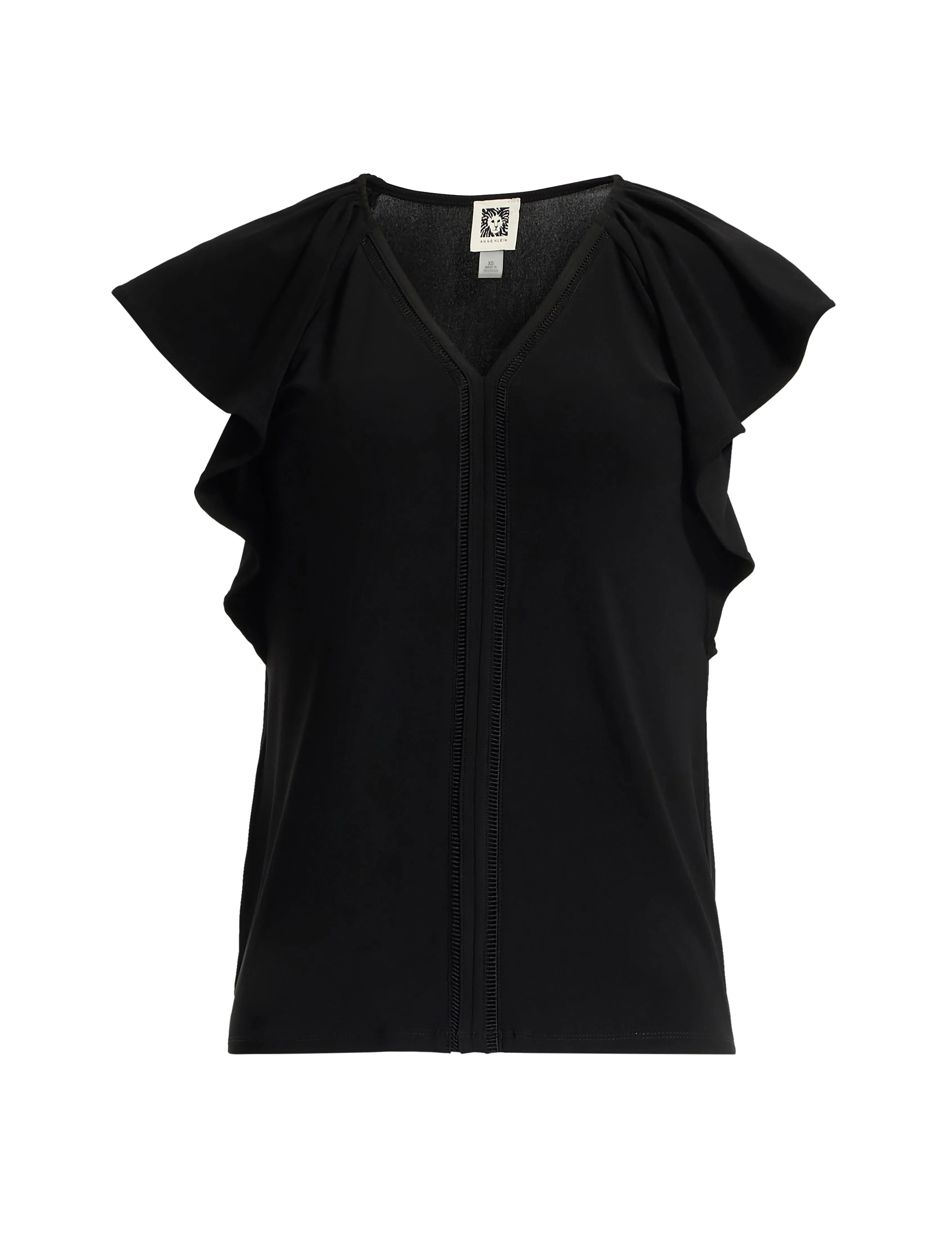 Harmony Knit Flutter Sleeve Top sold by Anne Klein