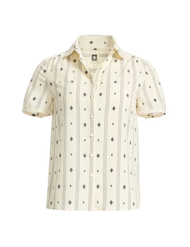 Shirred Cap Sleeve Blouse sold by Anne Klein