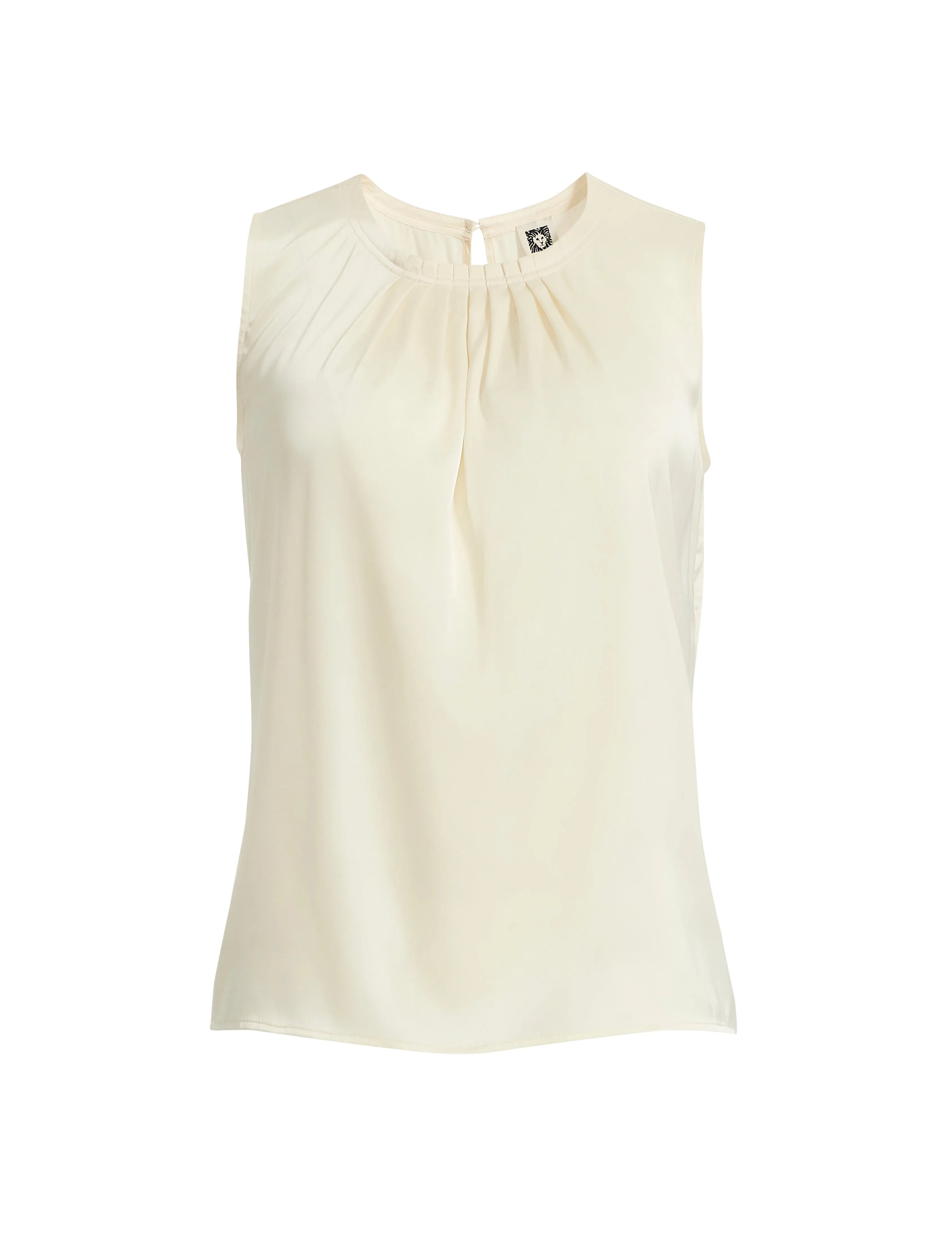Sleeveless Pleat Neck Blouse sold by Anne Klein