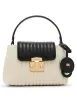 Colorblocked Small Satchel With Mirror And Detachable Strap sold by Anne Klein