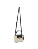Colorblocked Small Satchel With Mirror And Detachable Strap sold by Anne Klein