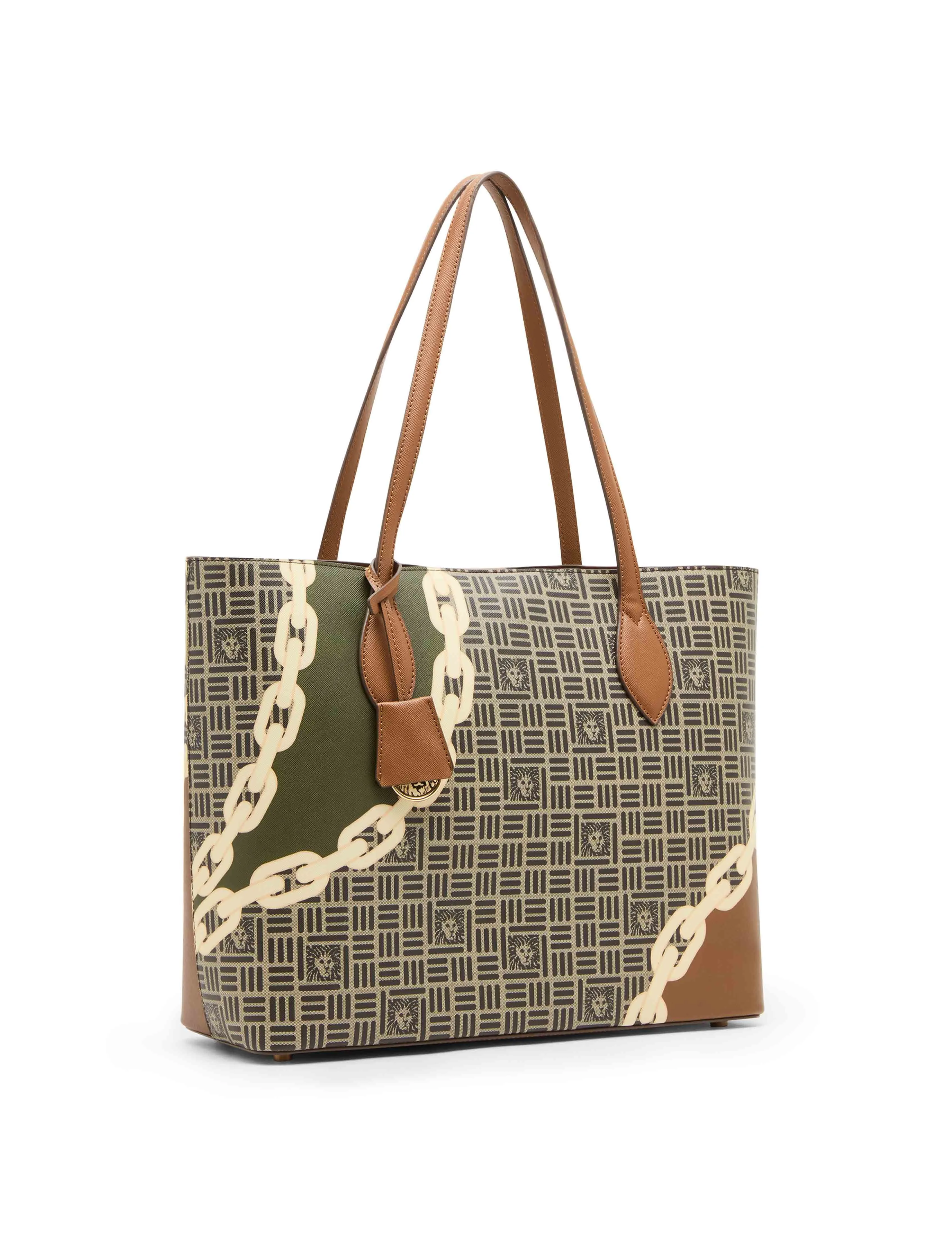 Chain Logo Bonded Large Tote sold by Anne Klein product image thumbnail 5