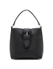 Small Sculpted Buckle Bucket with Convertible Strap sold by Anne Klein