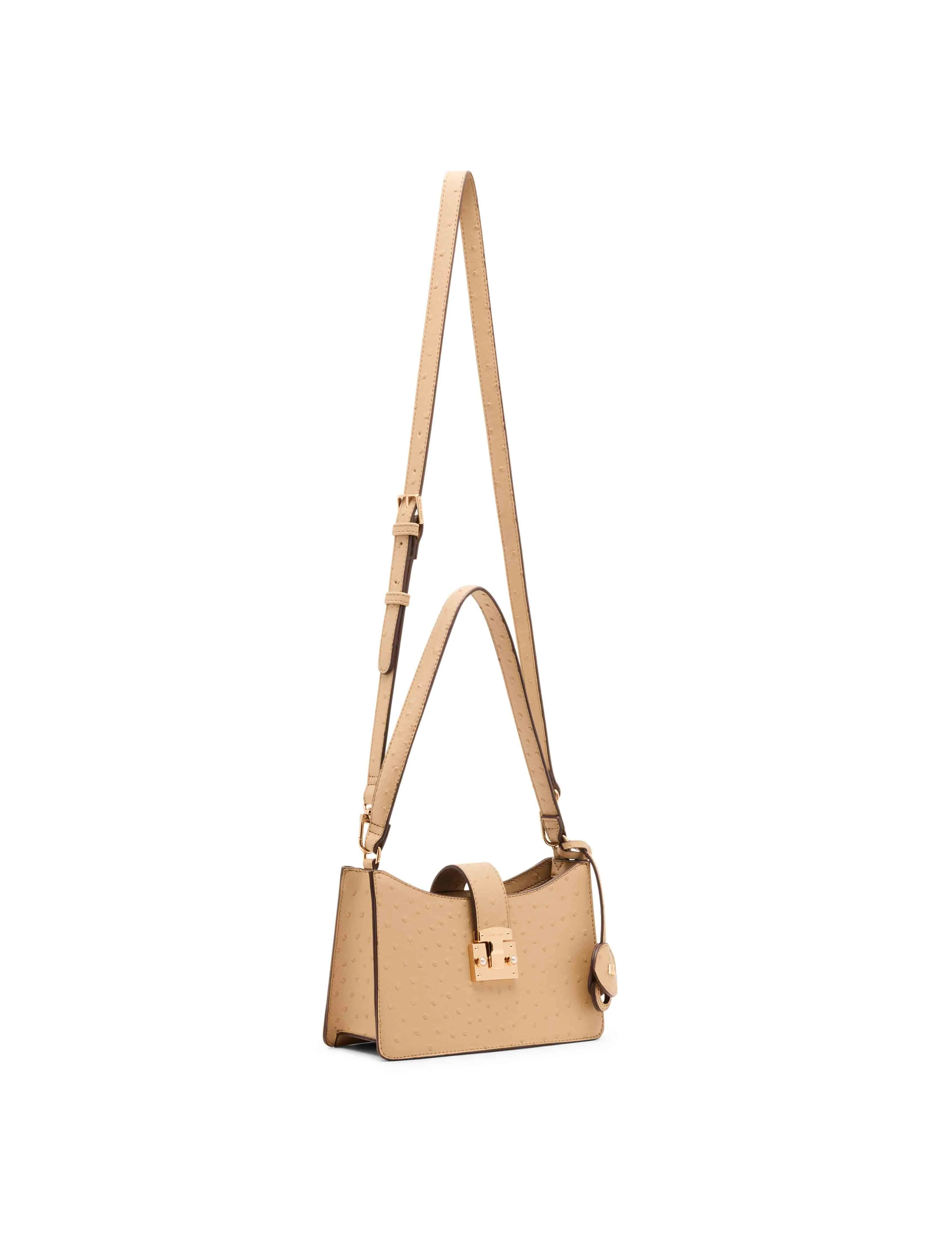 Small Pushlock Shoulder Bag with Mirror and Detachable Strap sold by Anne Klein product image thumbnail 3