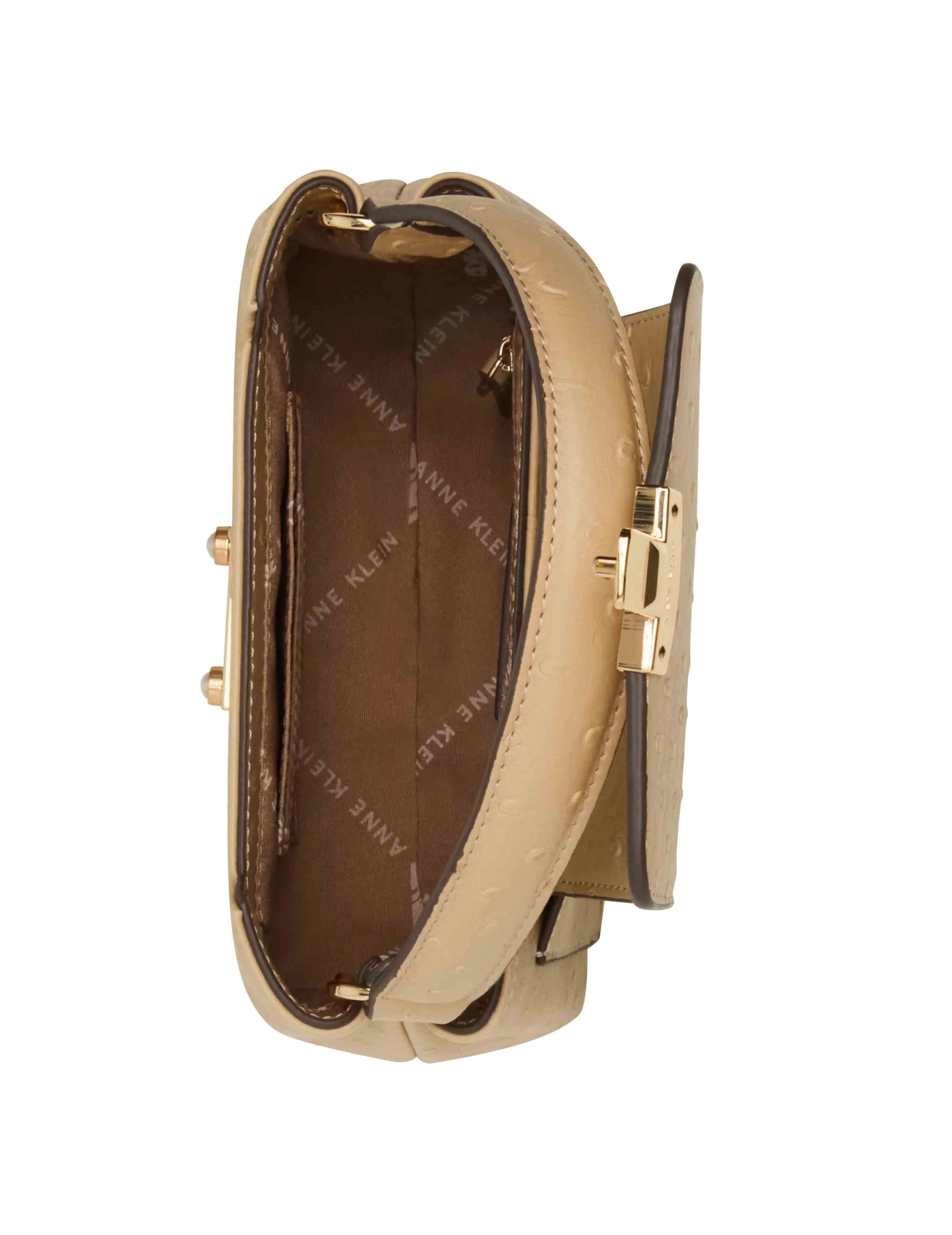 Small Pushlock Satchel with Mirror and Detachable Strap sold by Anne Klein product image thumbnail 2