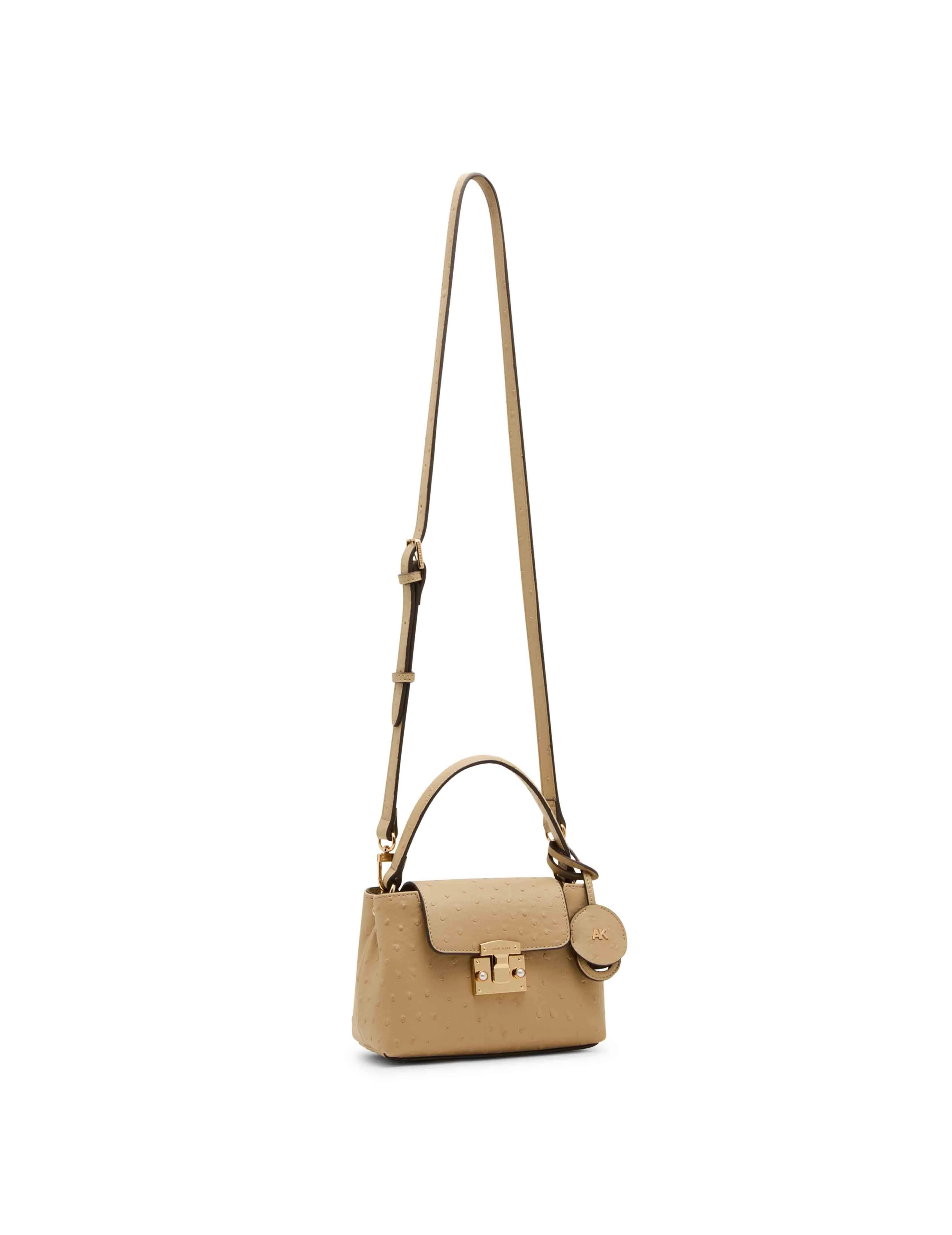Small Pushlock Satchel with Mirror and Detachable Strap sold by Anne Klein product image thumbnail 3