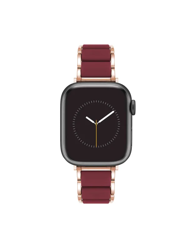 Rubberized Link Bracelet Band for Apple Watch® sold by Anne Klein