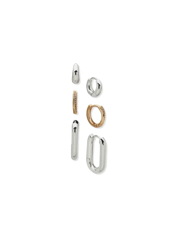 Art Deco Trio Hoops sold by Anne Klein