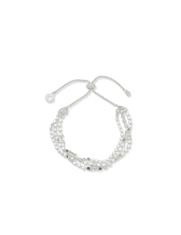 Silver Flat Chain and Slider Bracelet sold by Anne Klein