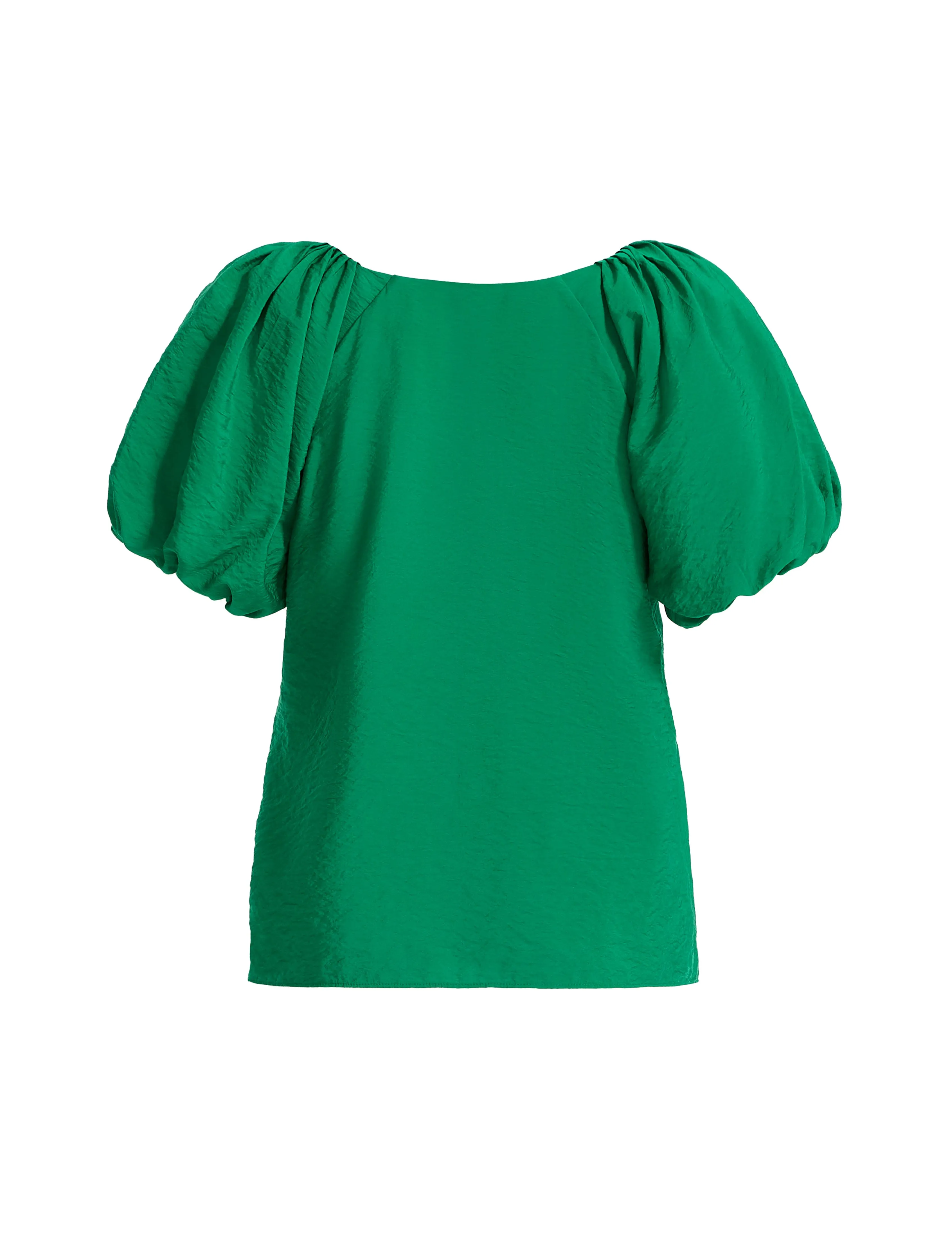 Bubble Sleeve Scoop Neck Blouse sold by Anne Klein