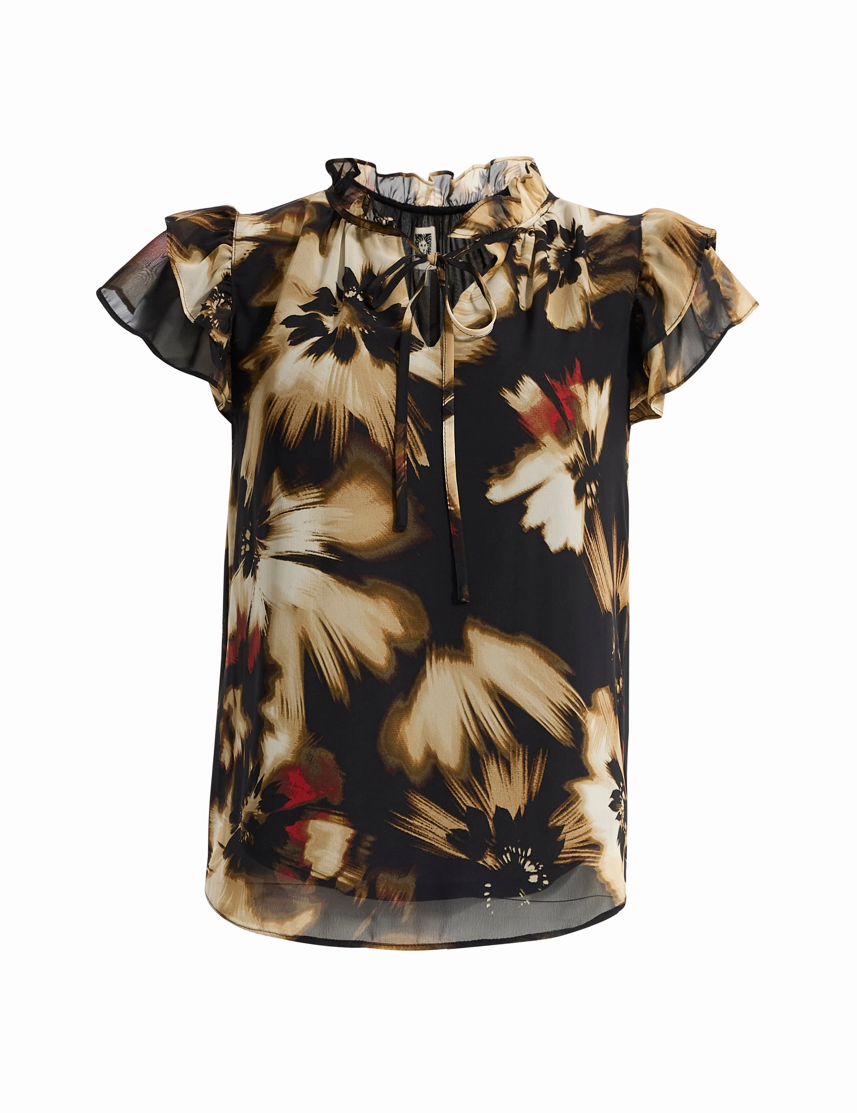 Ruffle Slv Tie Blouse sold by Anne Klein