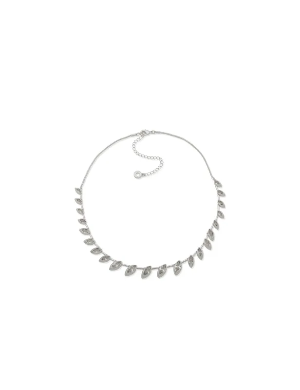 Nk 16In Stationed Navette Stn Clr-Slv/Cz sold by Anne Klein