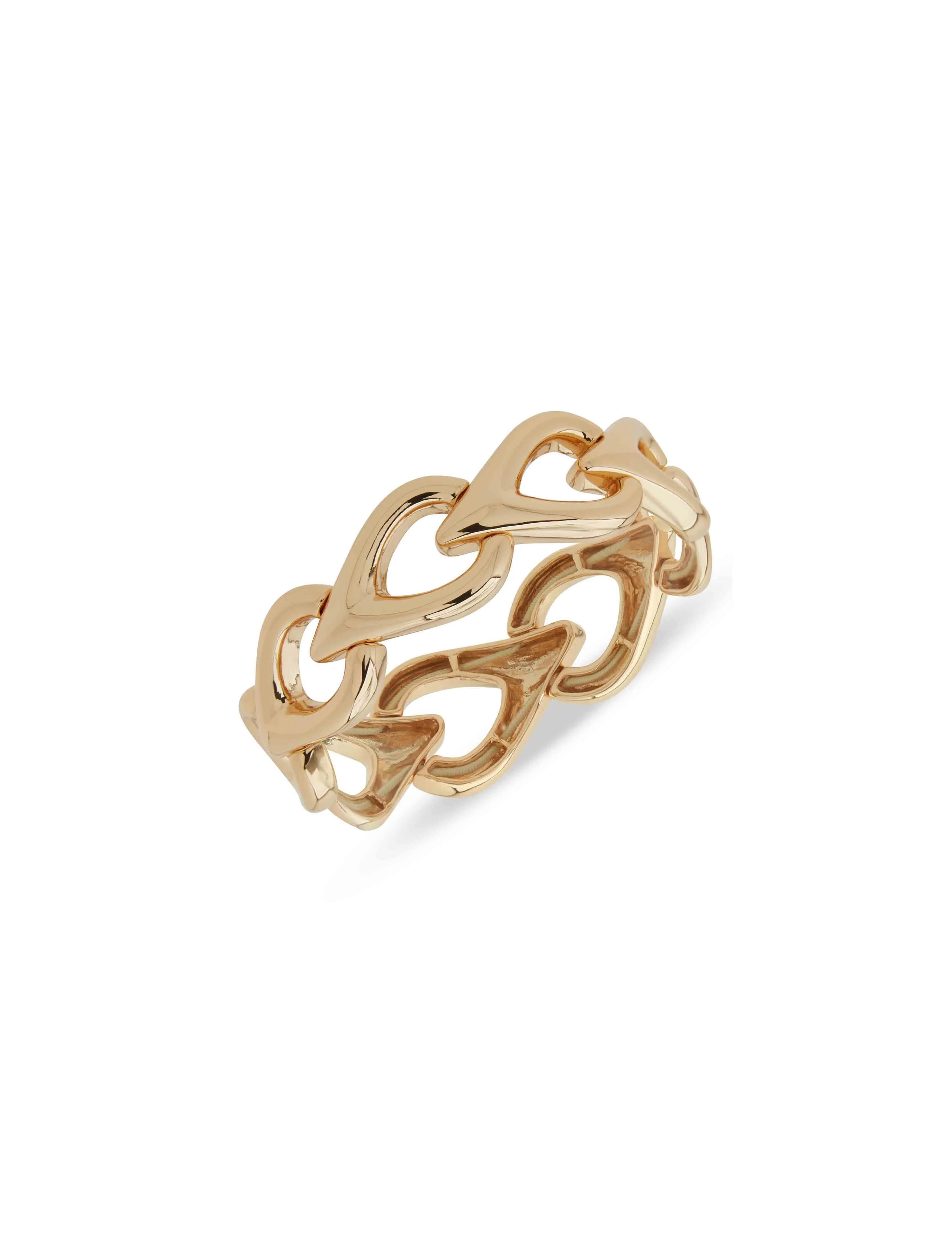 Br Rounded Teardrop Linked Stretch-Gld sold by Anne Klein