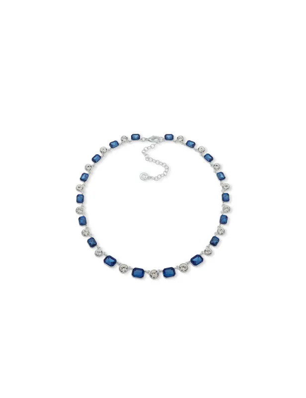 Nk 16In Bright Nt Clr-Slv/Sapphire/Cry sold by Anne Klein