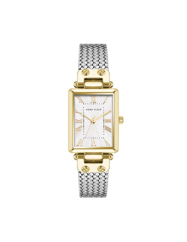 Rectangular Case Mesh Bracelet Watch sold by Anne Klein