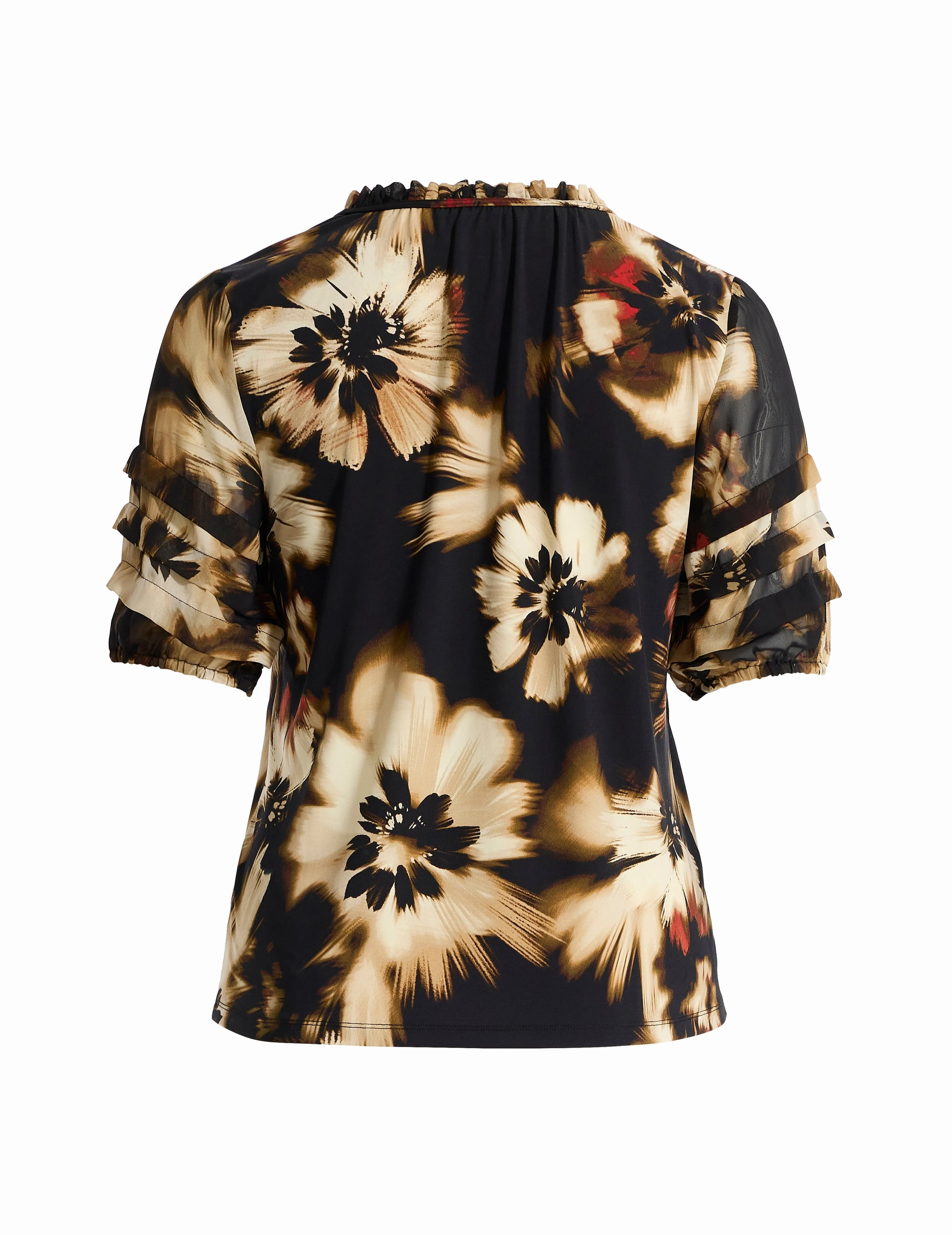 Plus Long Sleeve Smocked Neck Blouse sold by Anne Klein product image thumbnail 2