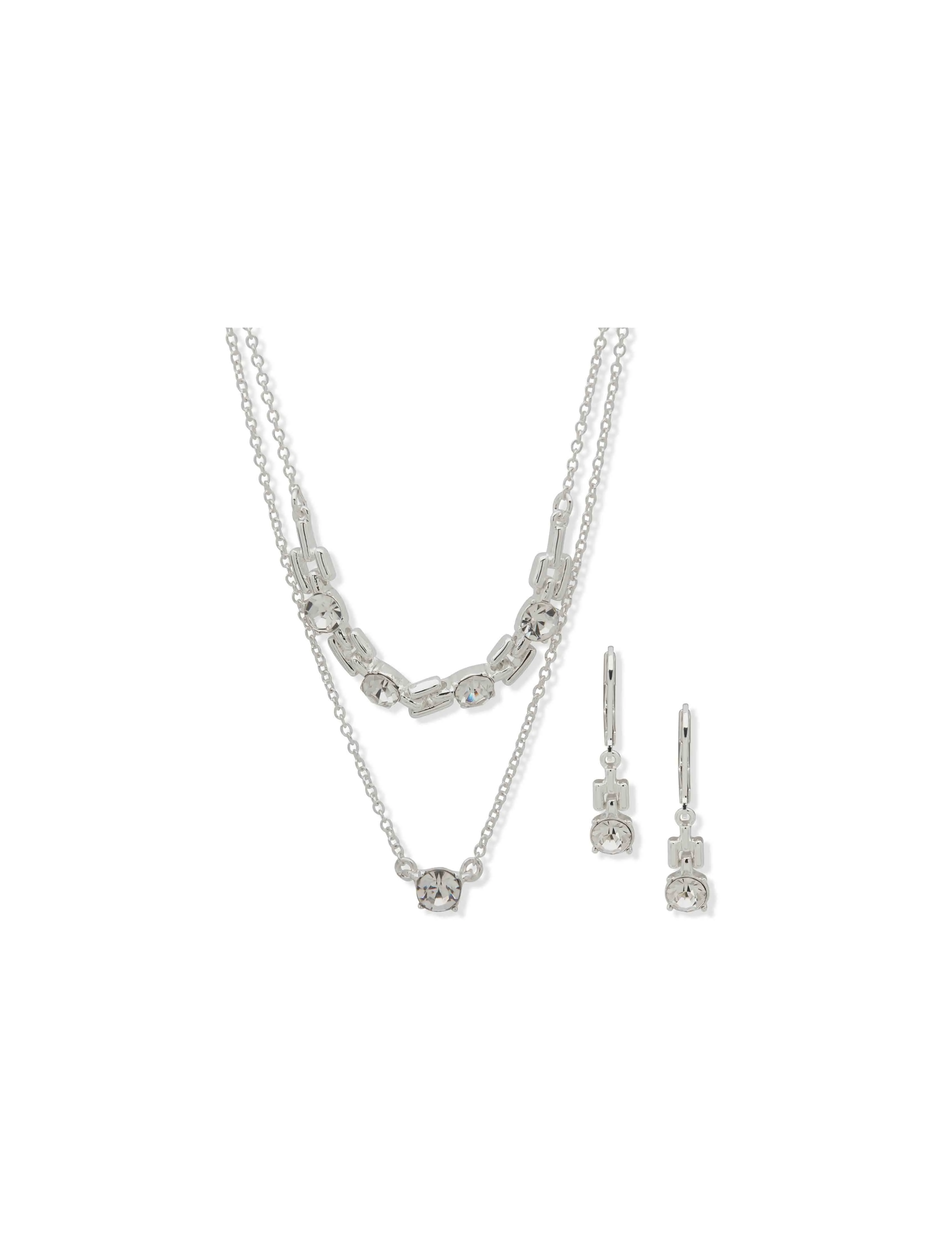 Multichain Necklace Set - Silver sold by Anne Klein product image thumbnail 2