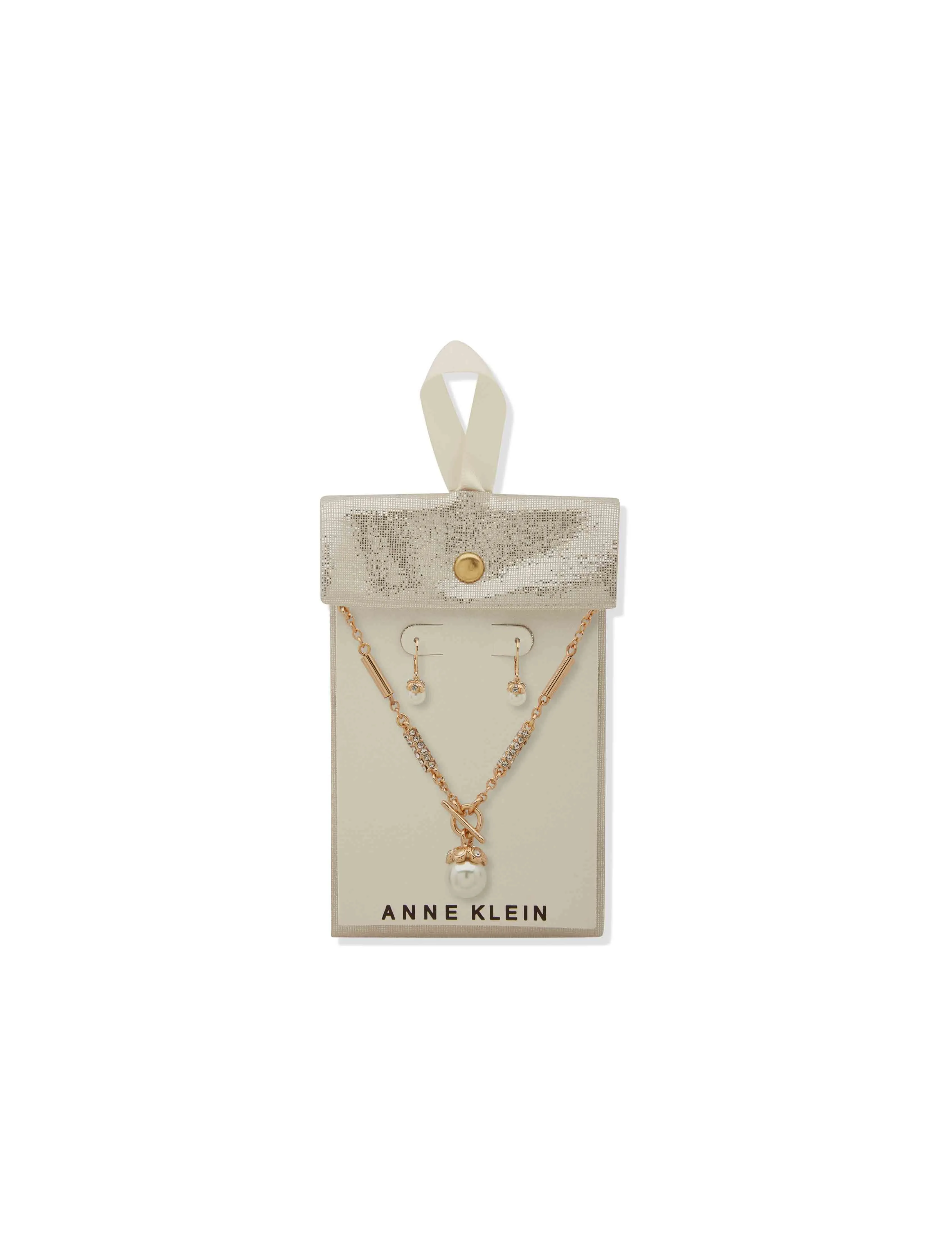 Blanc Pearl Necklace Set sold by Anne Klein