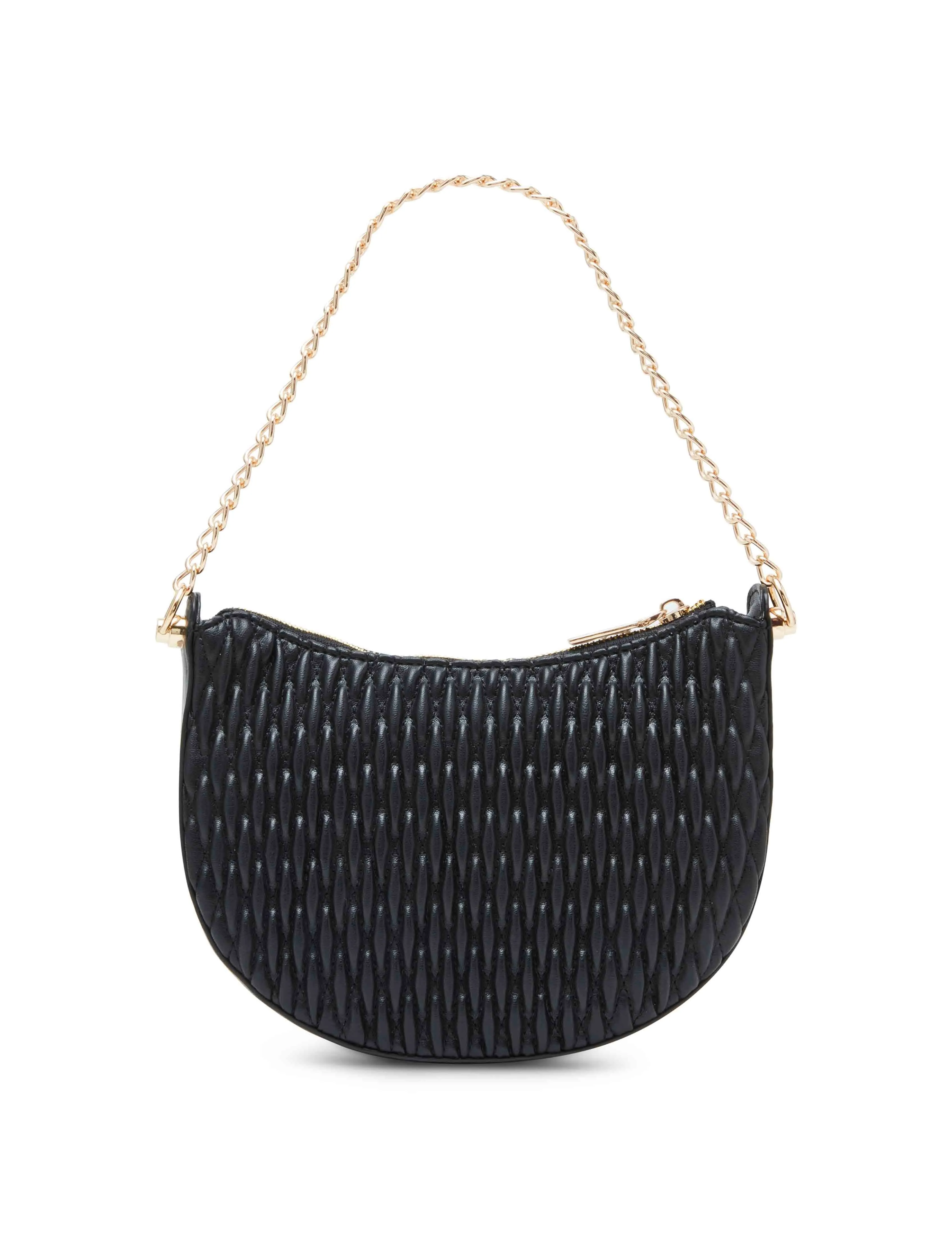 Ruched Crescent Crossbody With Chain Swag sold by Anne Klein product image thumbnail 4