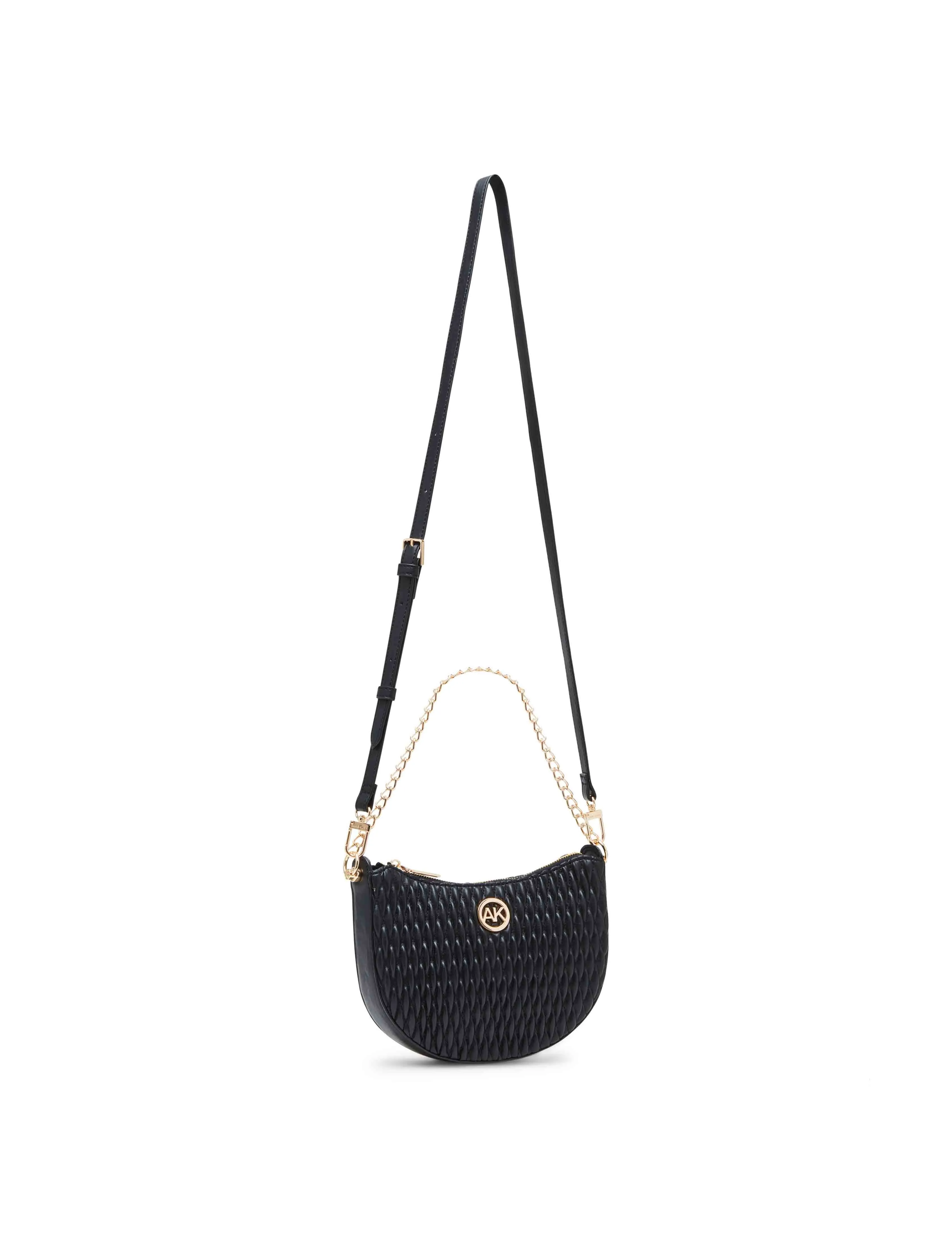 Ruched Crescent Crossbody With Chain Swag sold by Anne Klein product image thumbnail 3