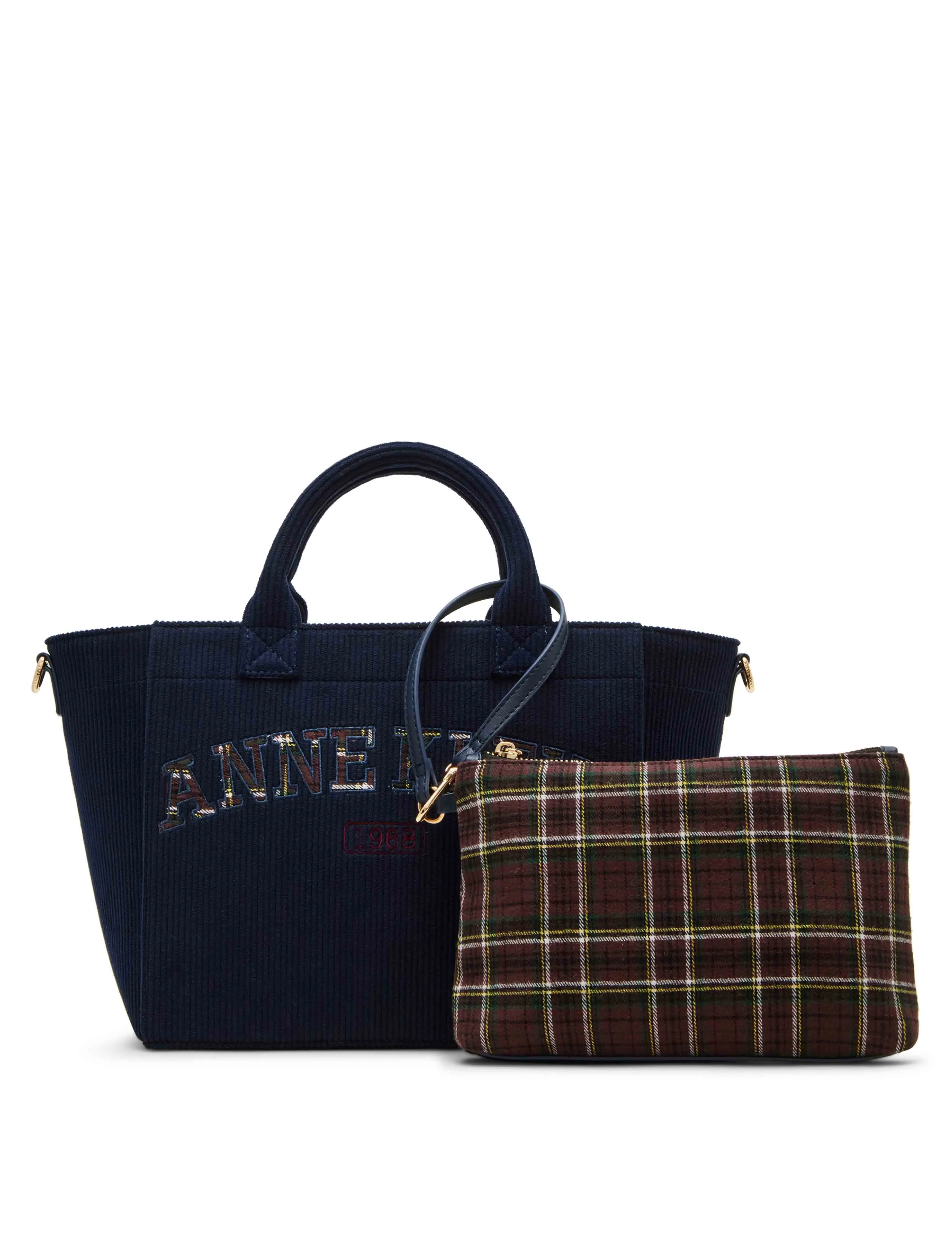 Small Corduroy Tote with Convertible Strap sold by Anne Klein