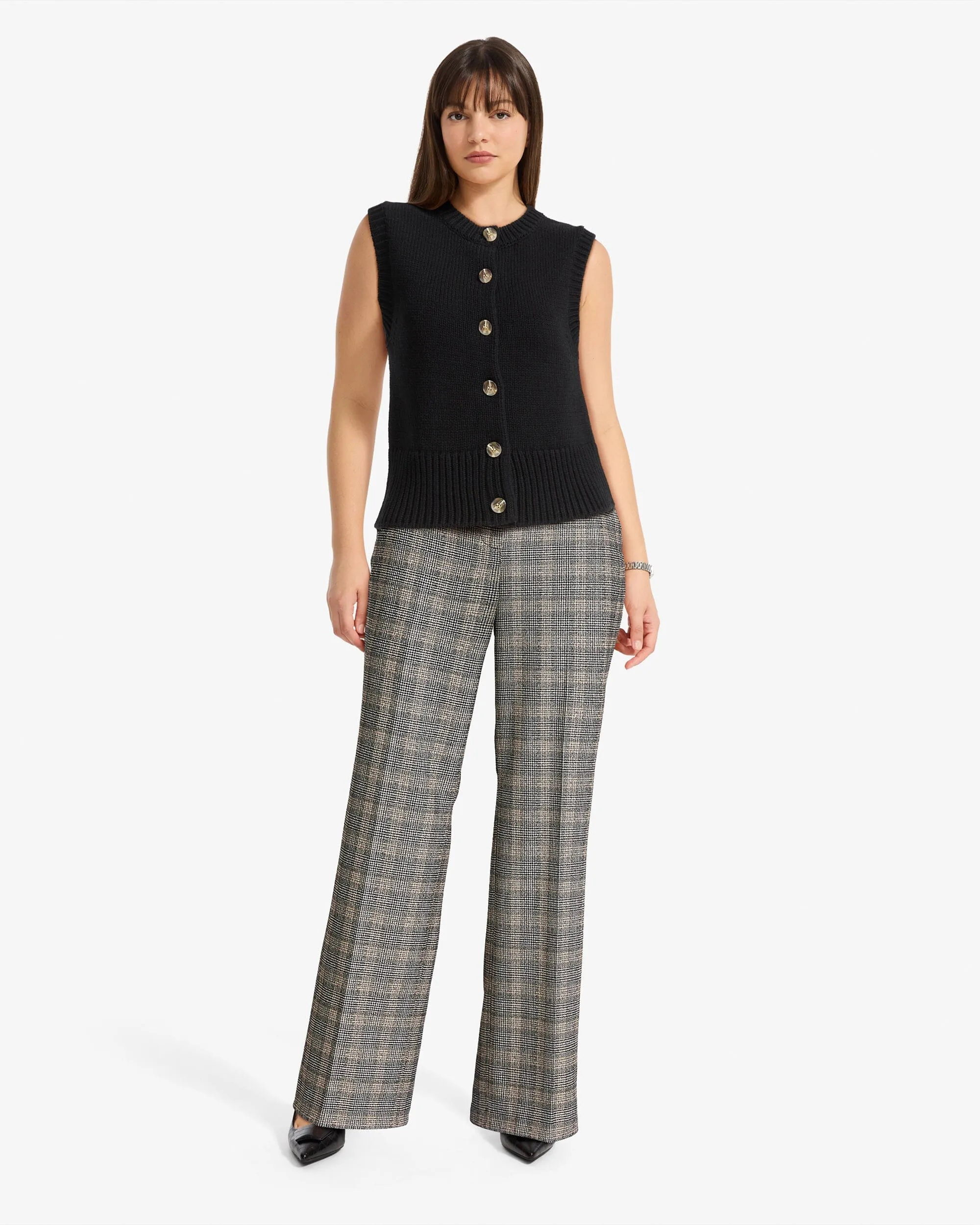 Button Front Vest sold by Anne Klein product image thumbnail 4