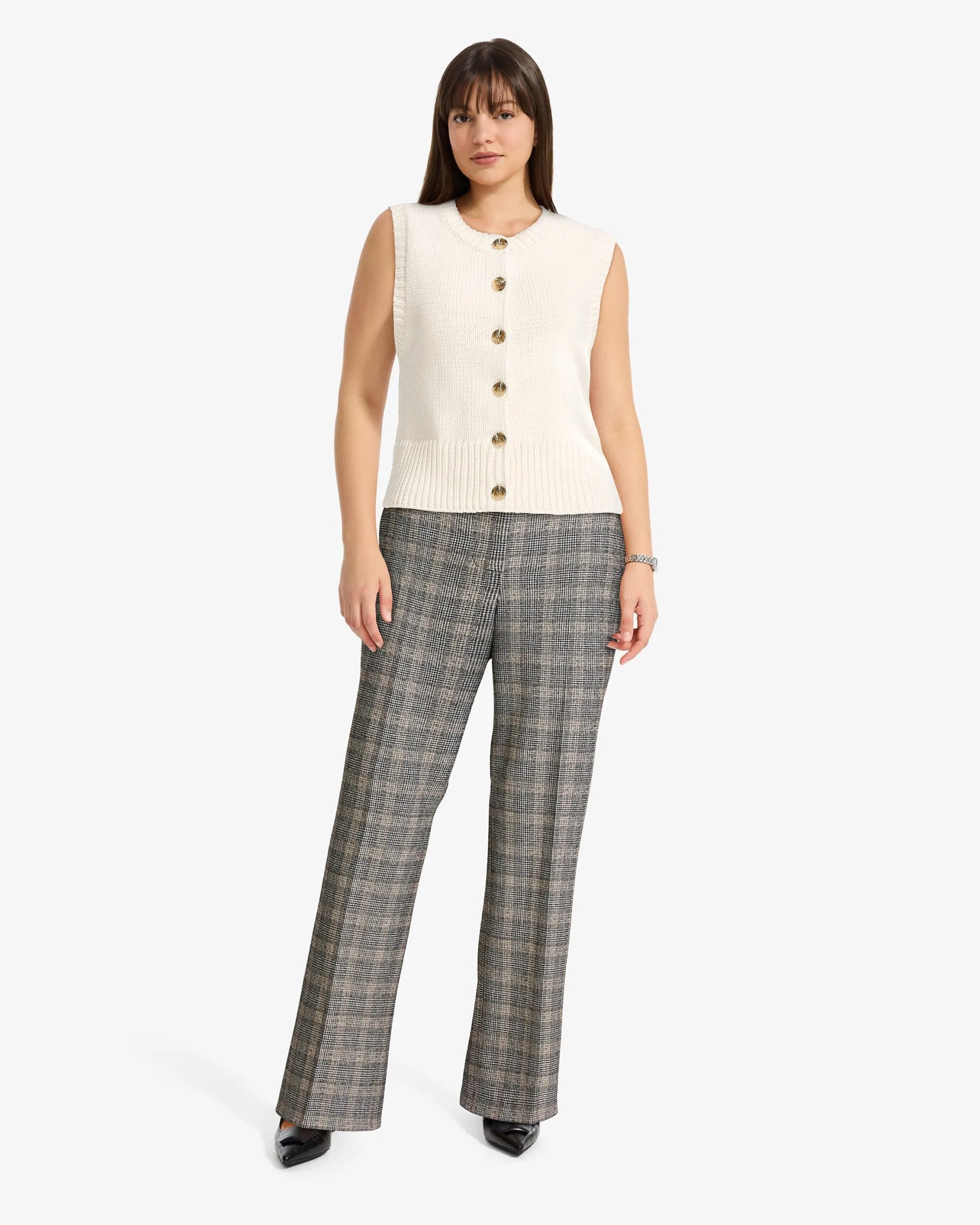 Button Front Sweater Vest sold by Anne Klein product image thumbnail 4