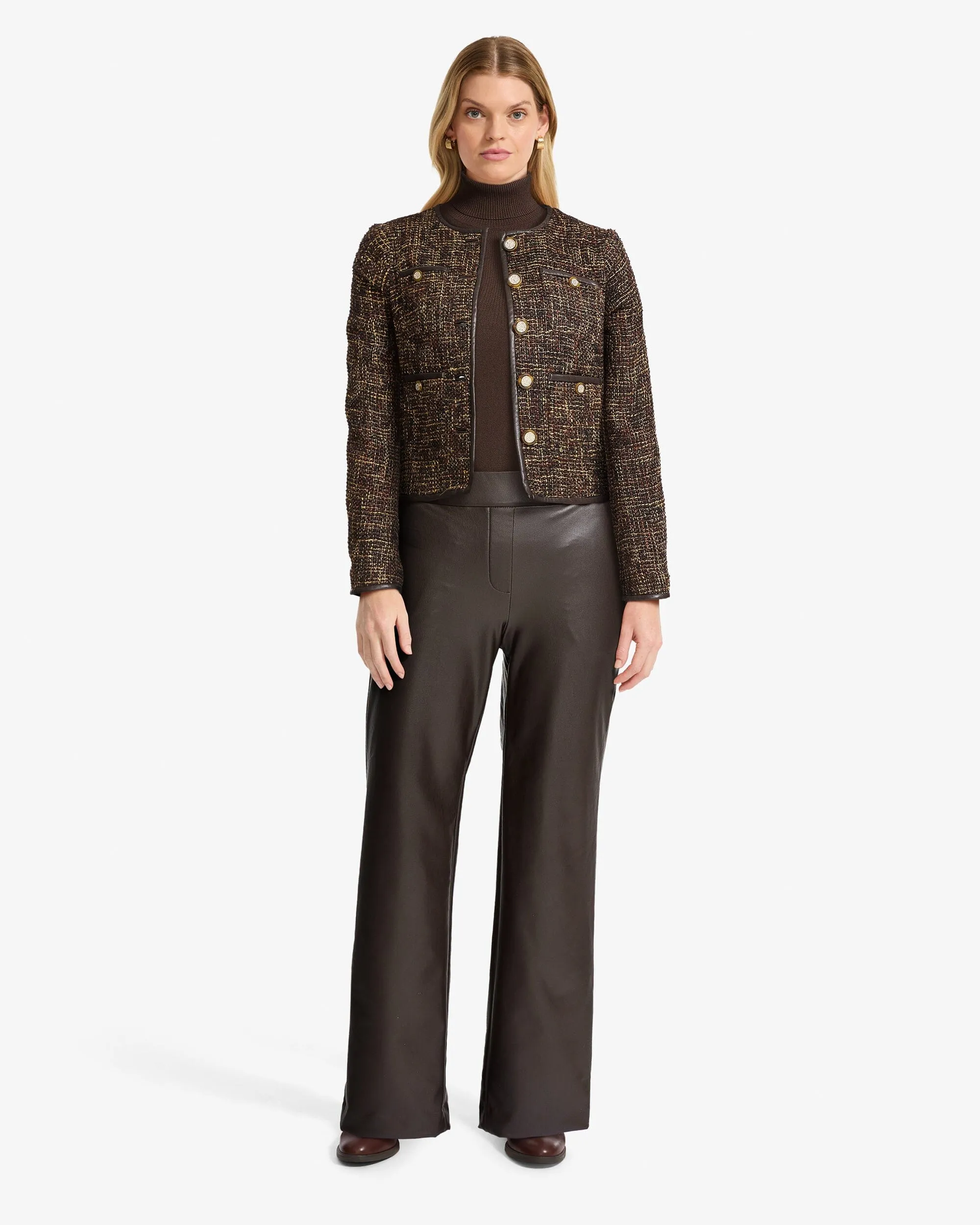 Petite Framed Button Jacket sold by Anne Klein product image thumbnail 5