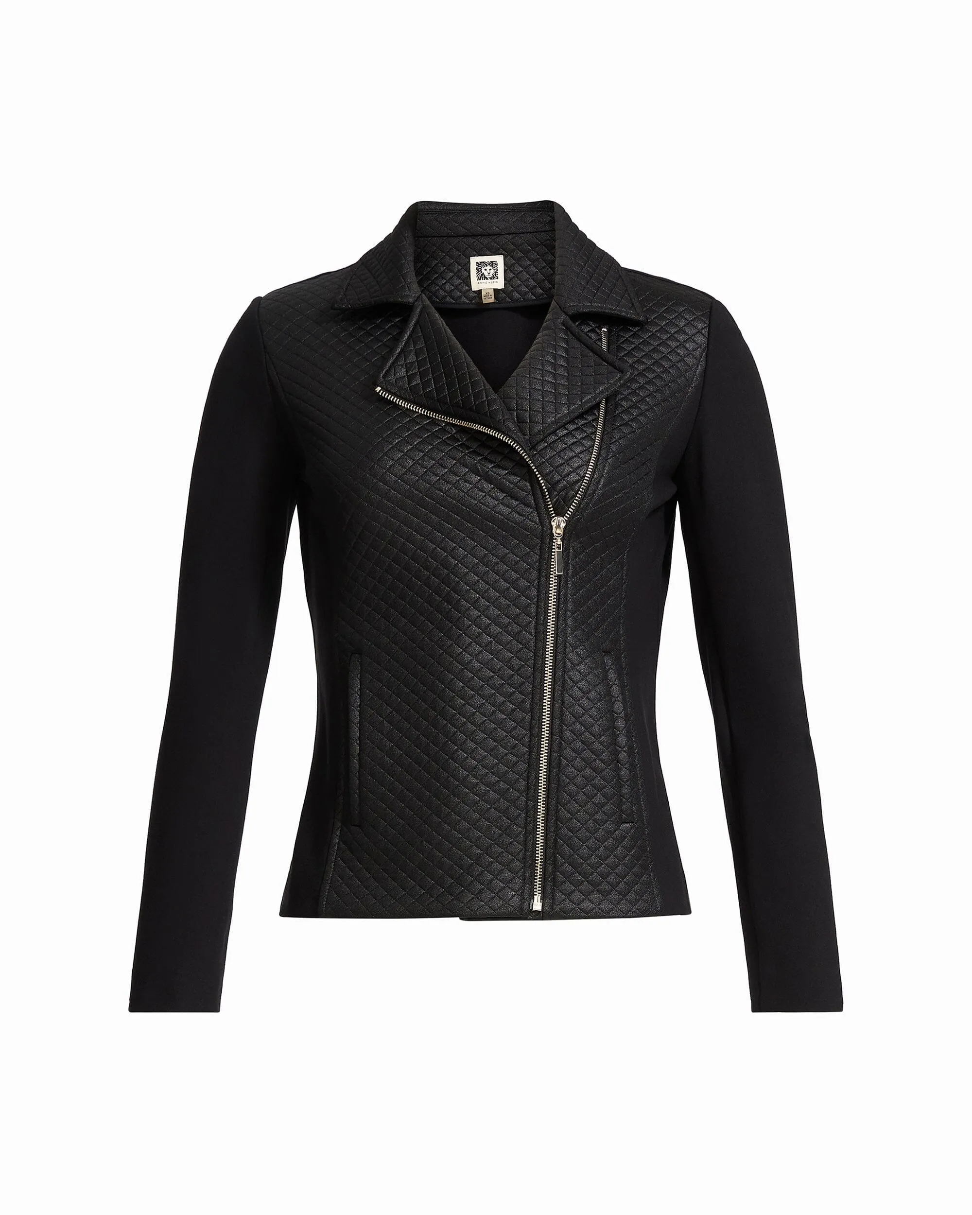 Petite Asymmetric Moto Jacket sold by Anne Klein product image thumbnail 3