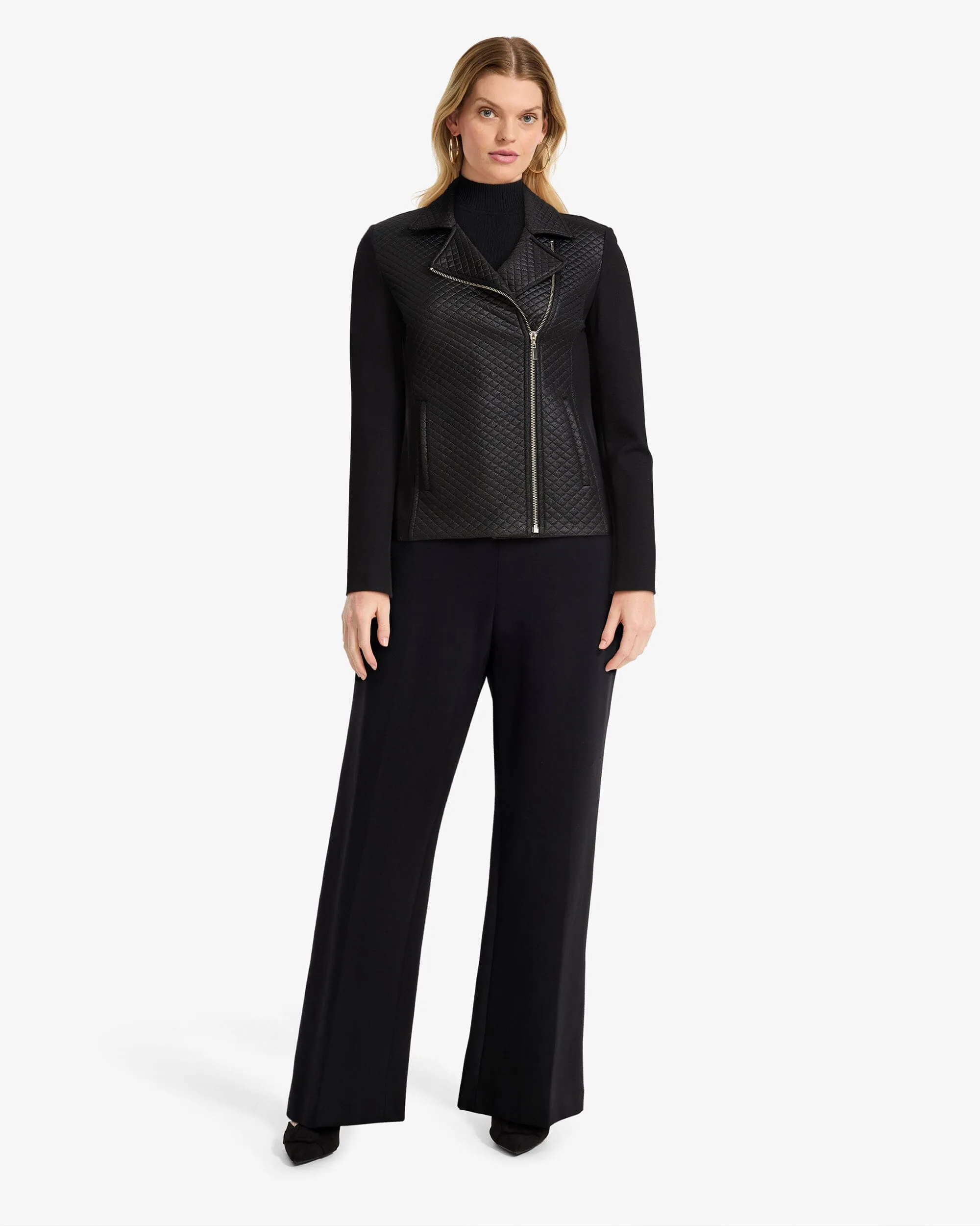 Petite Asymmetric Moto Jacket sold by Anne Klein product image thumbnail 4