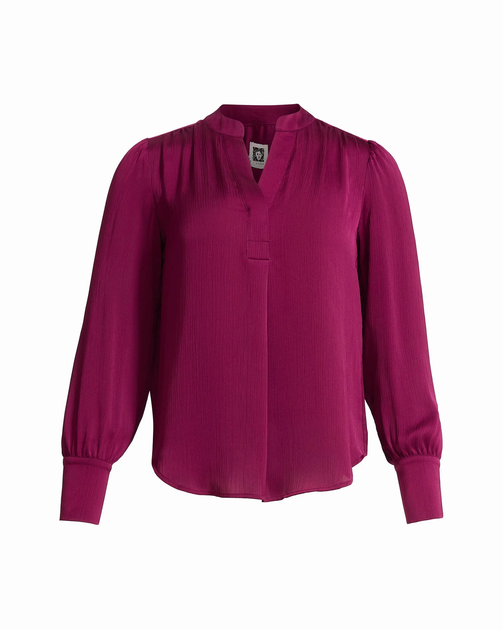 Pleat Front Long Sleeve Blouse sold by Anne Klein product image thumbnail 2