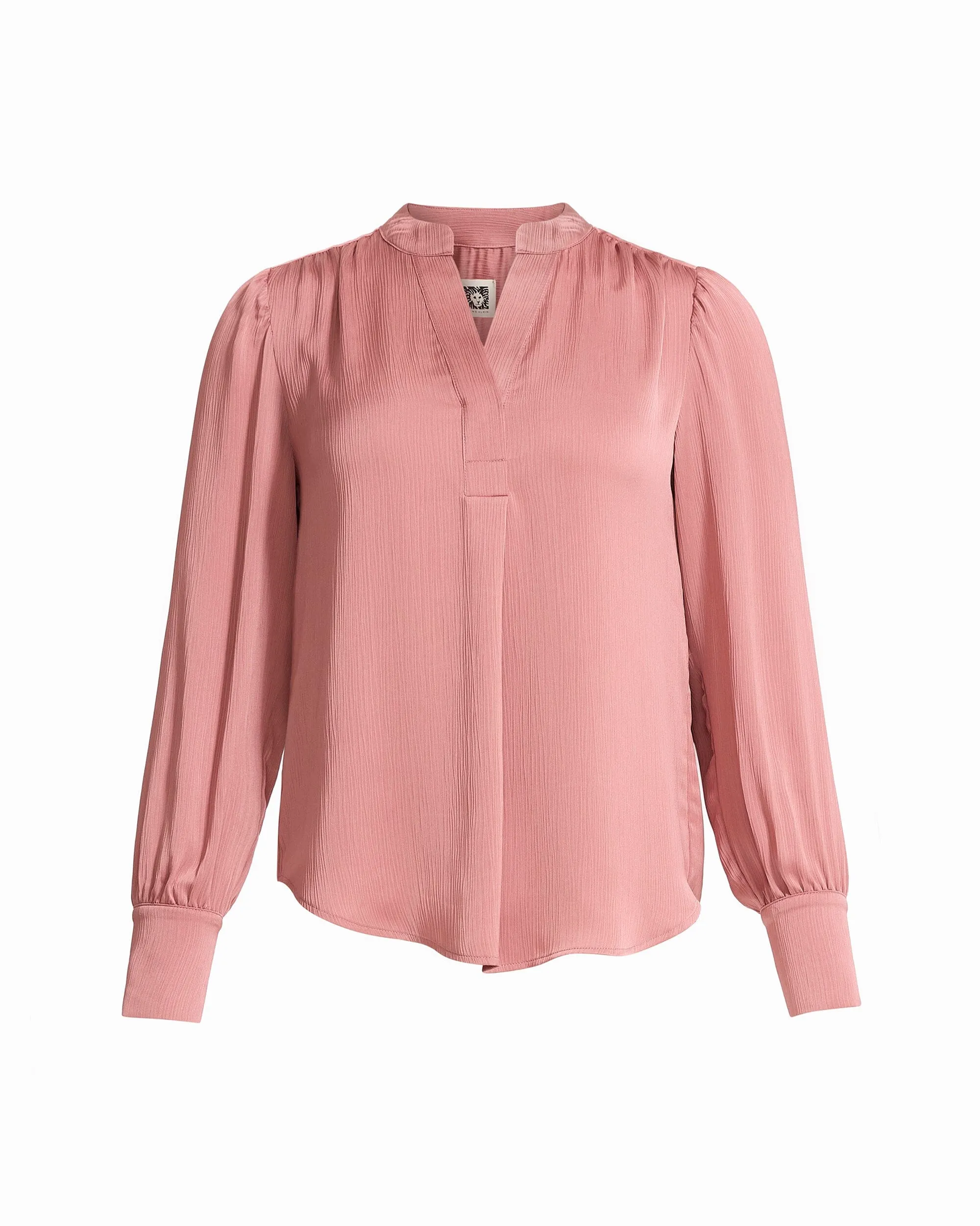 Pleat Front Long Sleeve Blouse sold by Anne Klein product image thumbnail 2