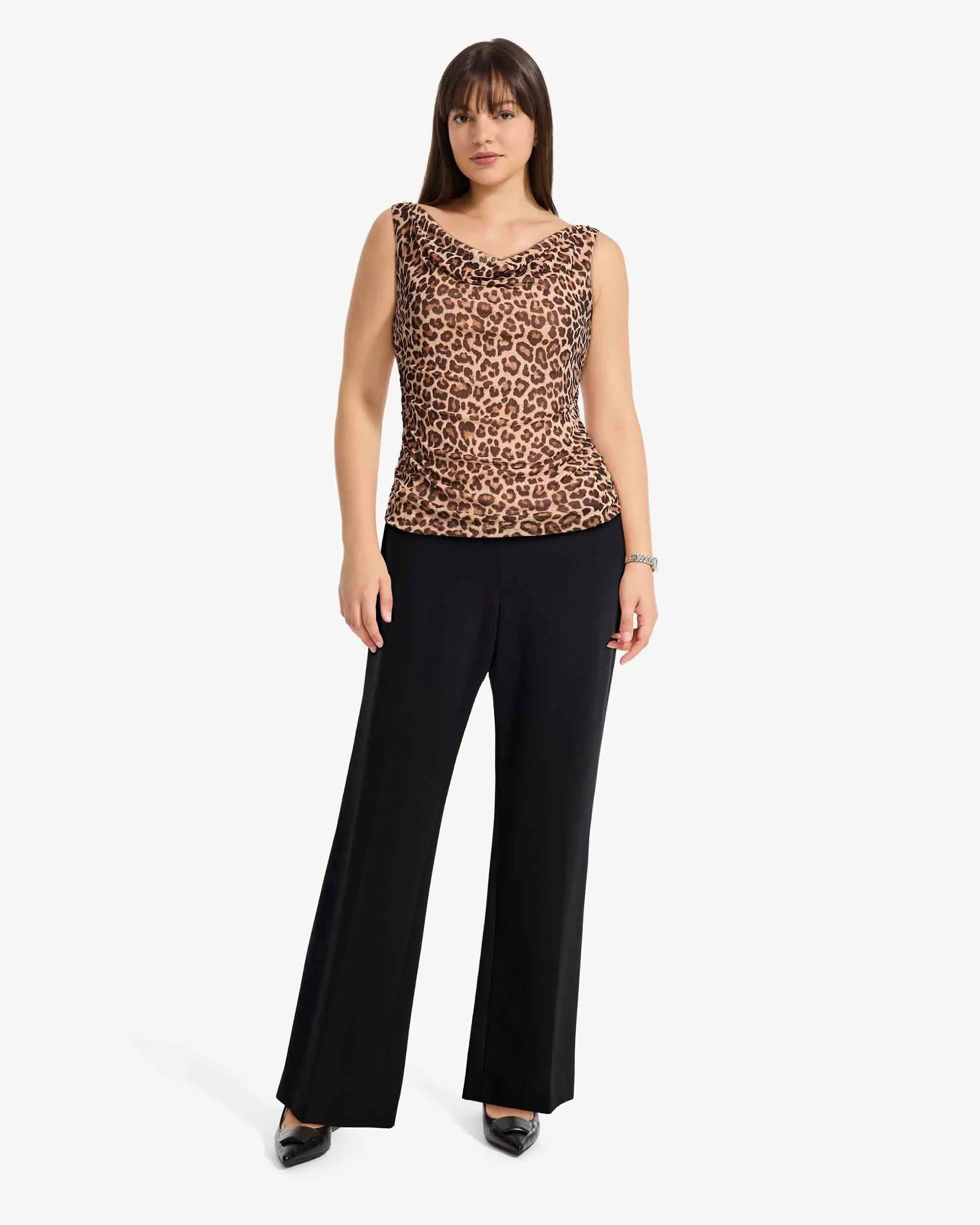 Ruched Drape Neck Top sold by Anne Klein product image thumbnail 3