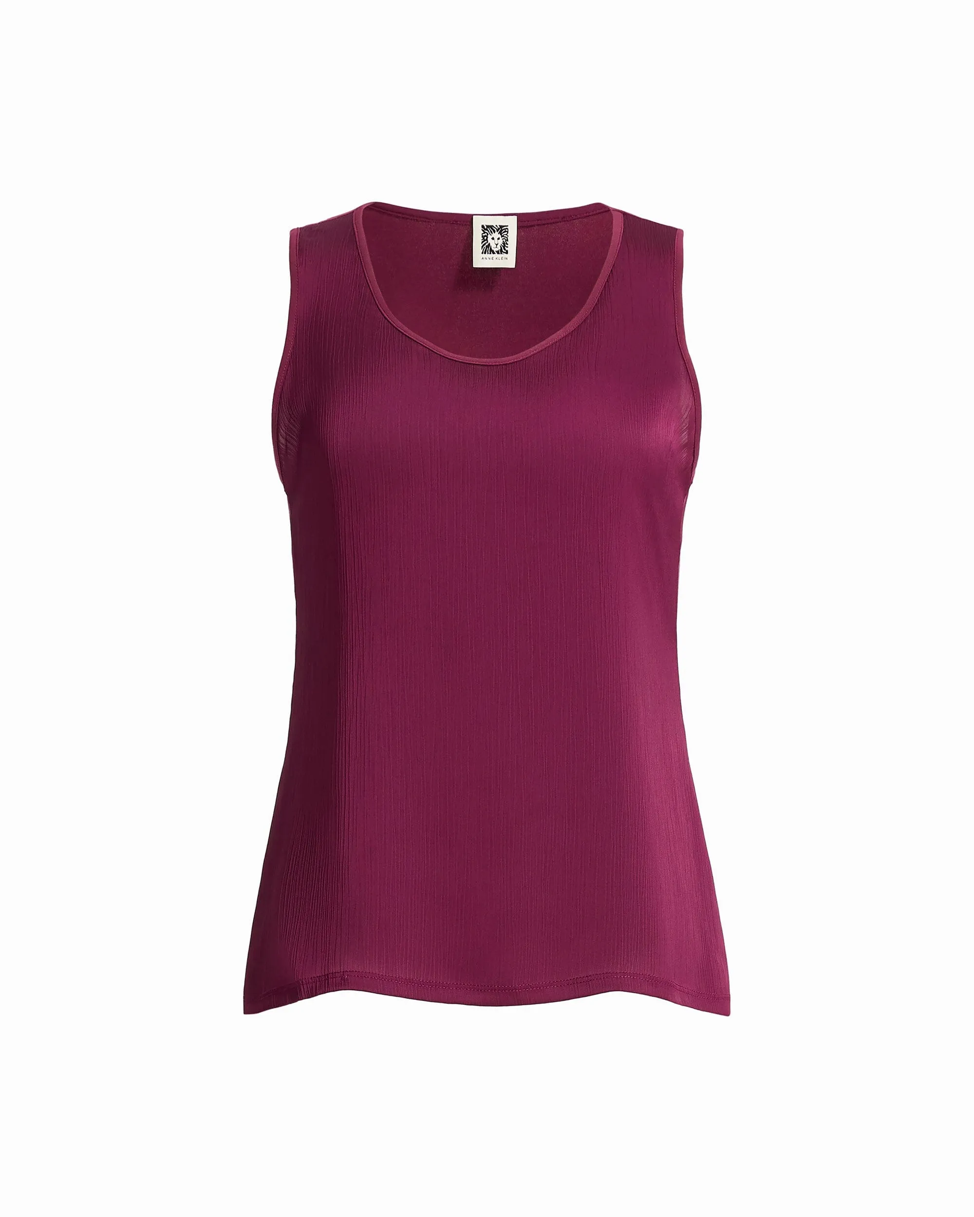 Mixed Media Scoop Neck Tank Top sold by Anne Klein product image thumbnail 2