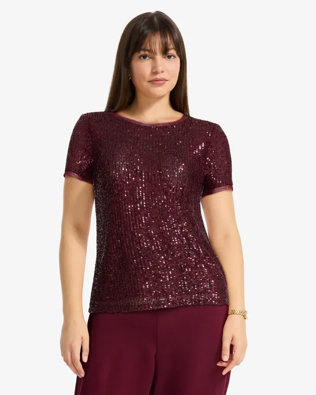 Short Sleeve Banded Tee sold by Anne Klein