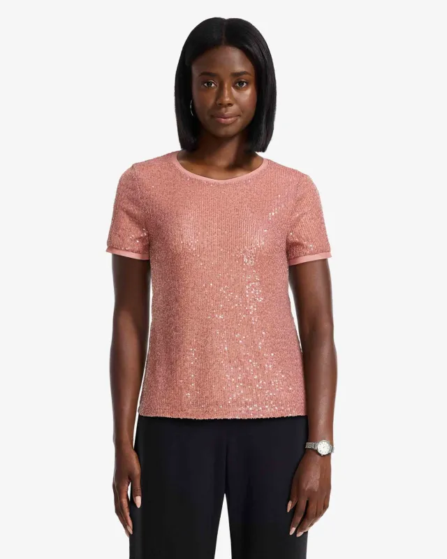 Short Sleeve Banded Tee sold by Anne Klein
